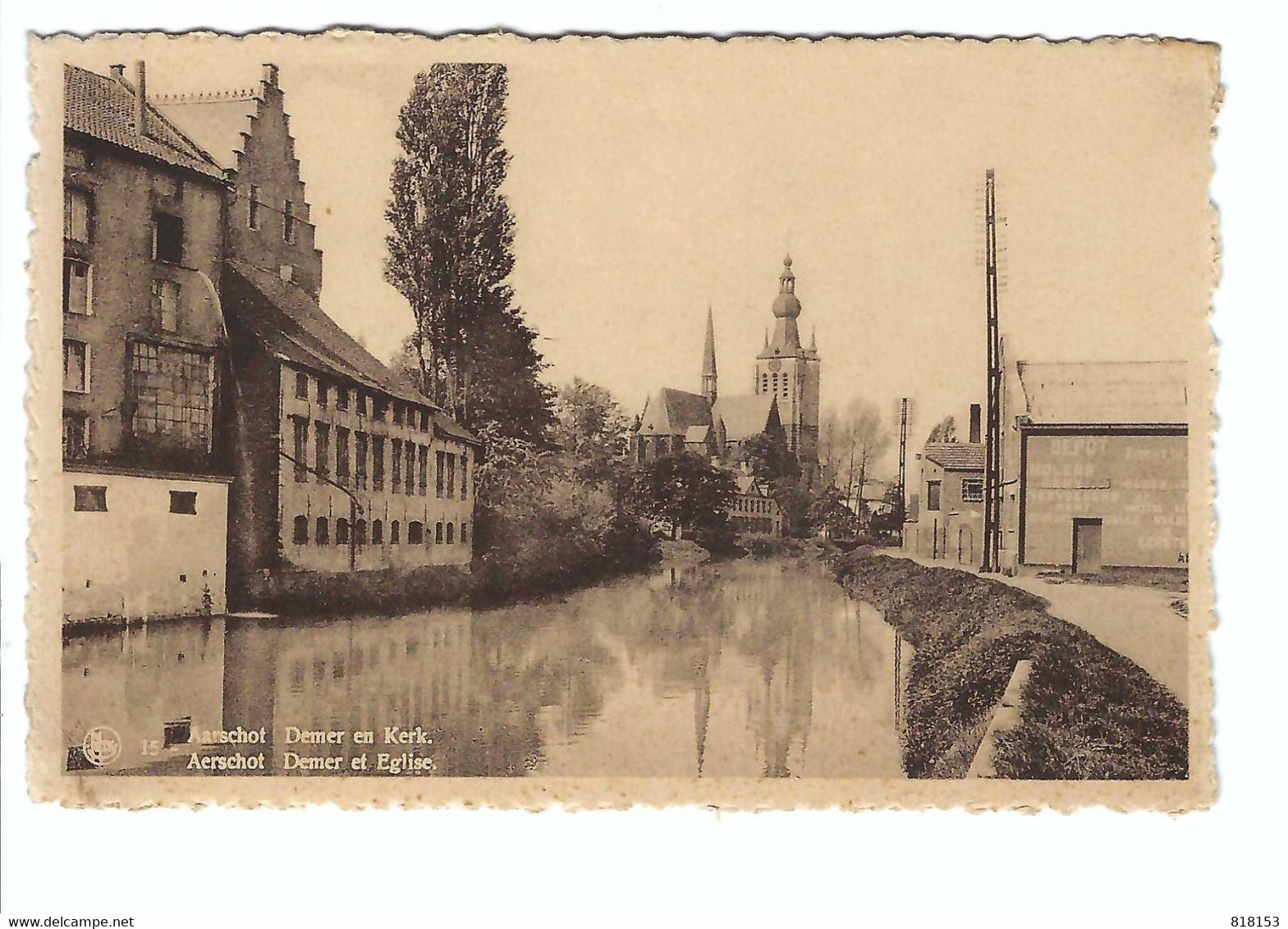 15 - Aarschot   Demer En Kerk  Aerschot  Demer Et Eglise   Uitg.:  Tuerlinckx-Boeckx , Aarschot - Aarschot