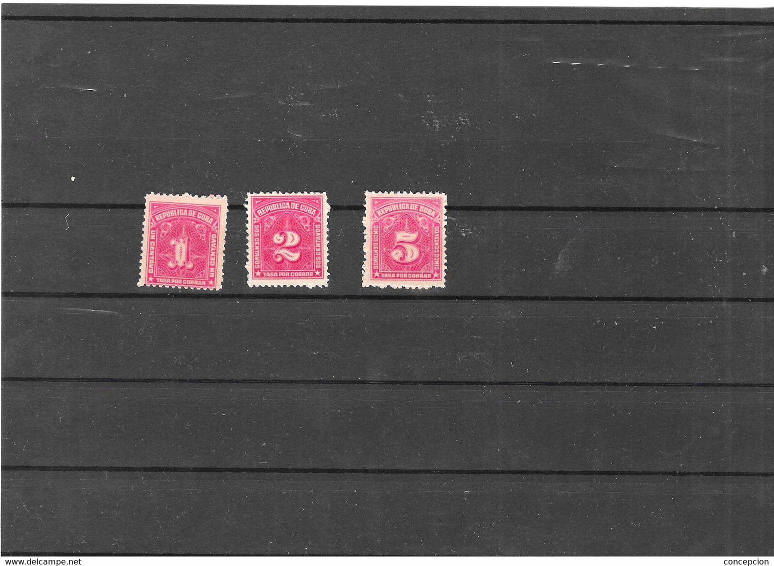 CUBA Nº  5 AL 7 TAXA - Used Stamps