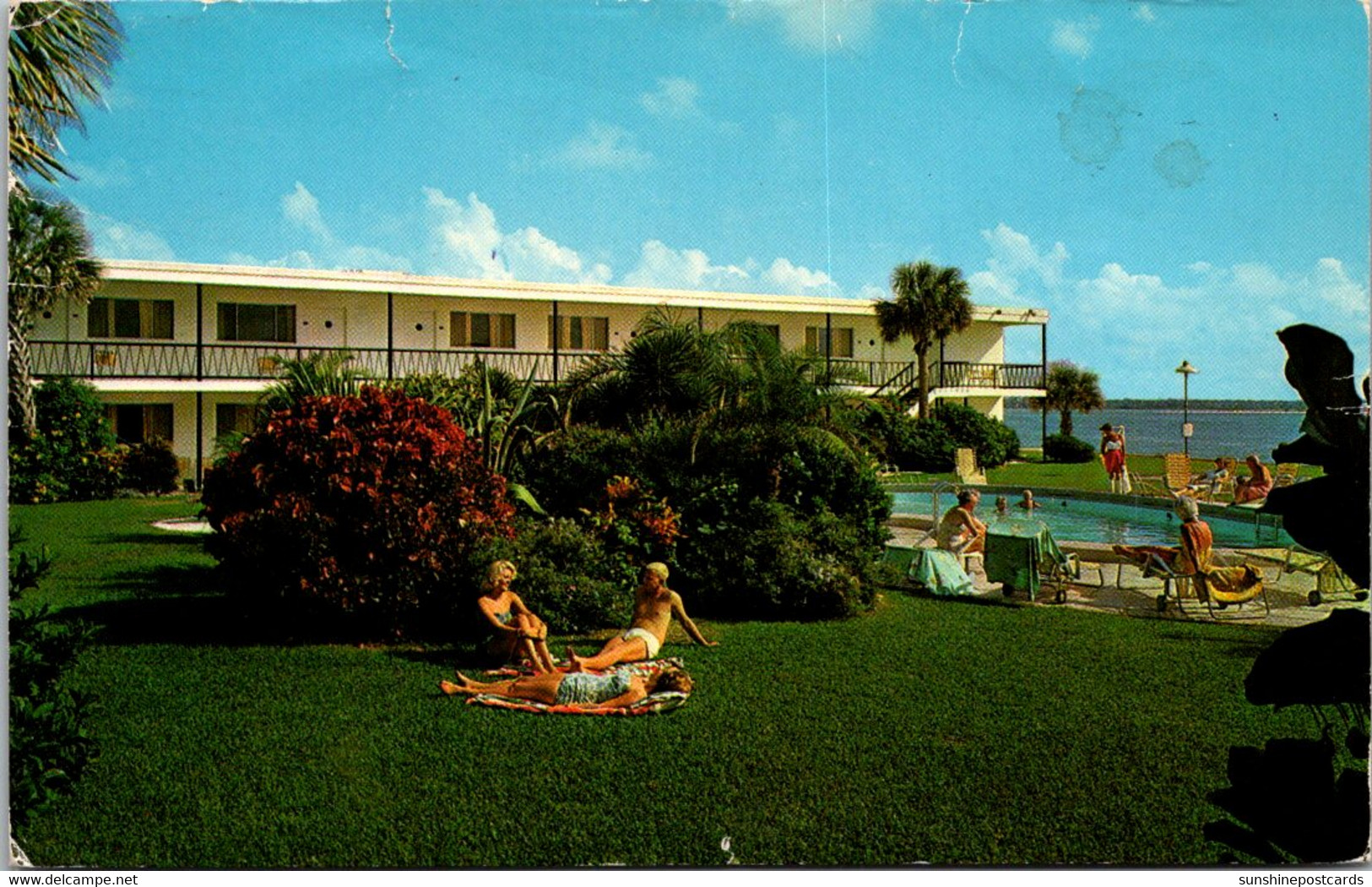 Florida Clearwater Beach The Lagoon Motel 1962 - Clearwater