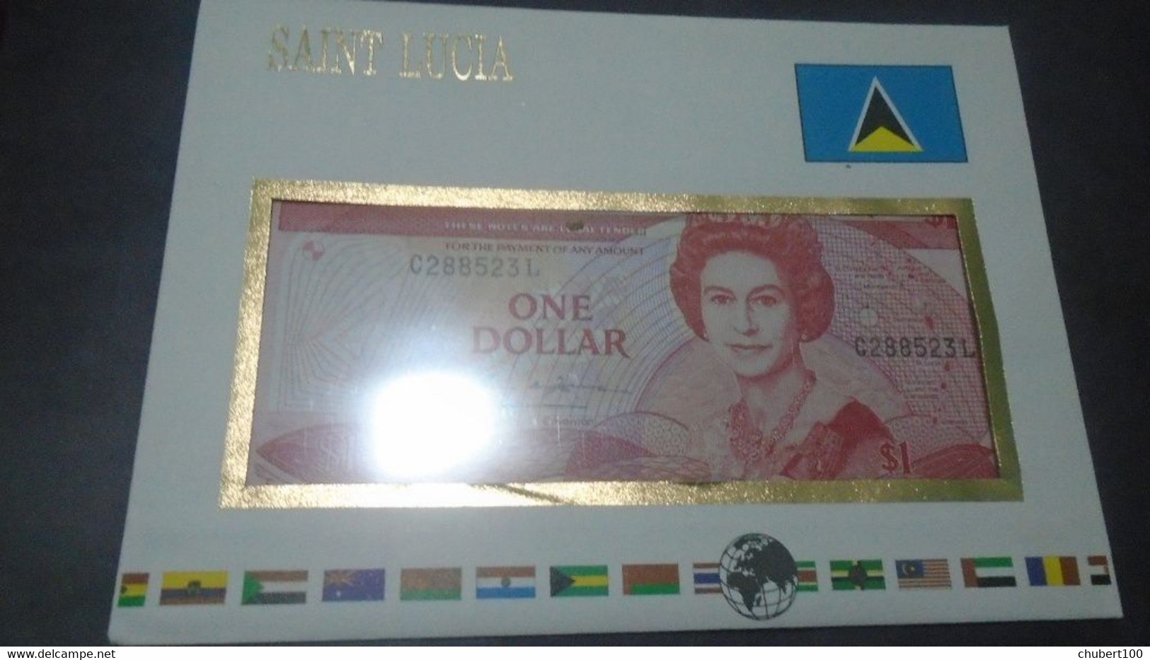 EAST CARIBBEAN  ,   P 17l, 1 Dollar , ND 1985 1988, UNC; ERROR - Caraïbes Orientales