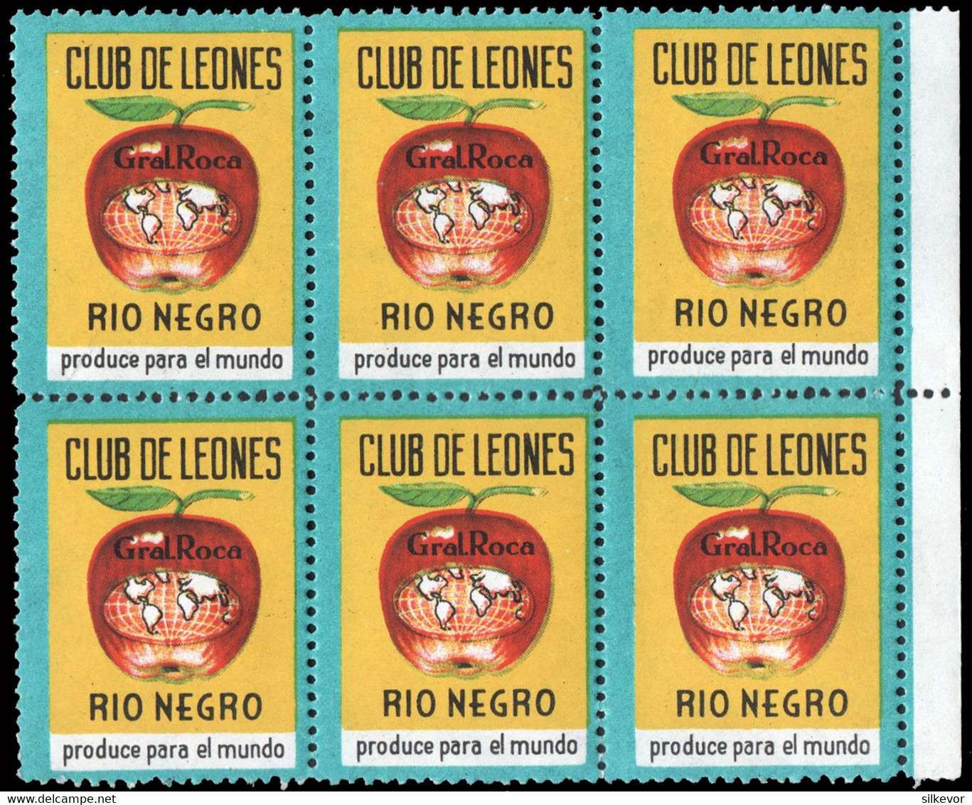 LIONS CLUB-STAMPS-ARGENTINA-CINDERELLA ISSUED IN  1964 BY GENERAL ROCA LIONS CLUB( RIO NEGRO PROVINCE) - Vignettes D'affranchissement (Frama)