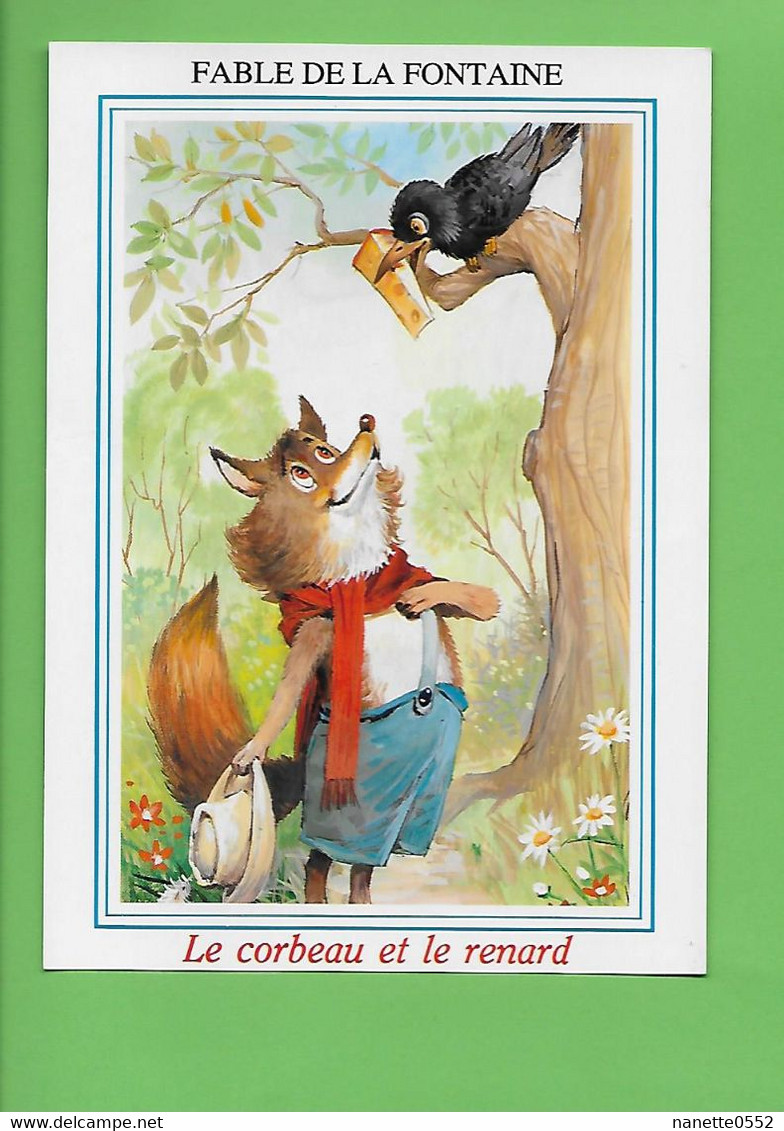 CP - Fable De La Fontaine - Le Corbeau Et Le Renard - - Fairy Tales, Popular Stories & Legends