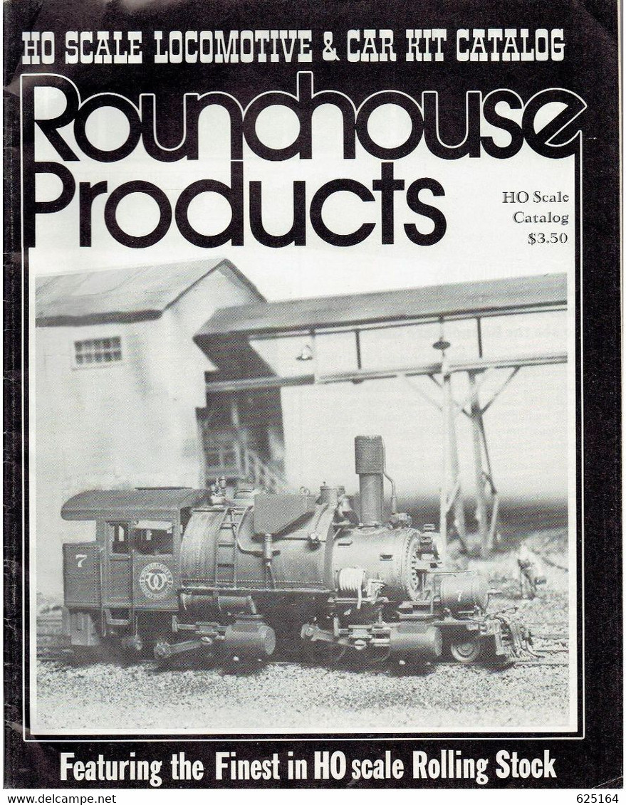 Catalogue ROUNDHOUSE PRODUCTS 1981 ? Locomotive & Car HO Kit 1/87 Gauge - English