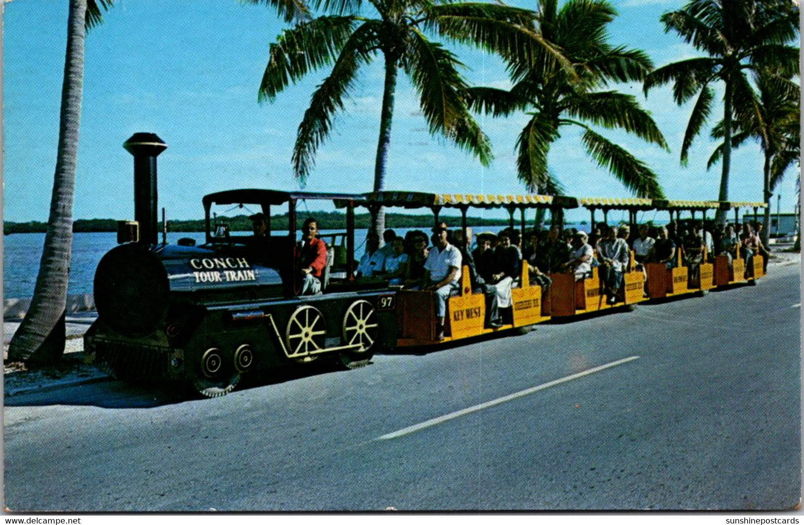 Florida Key West 64 Passenger Conch Tour Train 1960 - Key West & The Keys