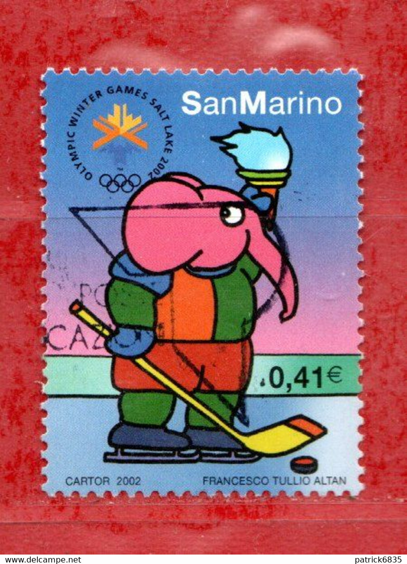 San .Marino ° - 2002 - Salt Lake City, Giochi Olimpici Invernali .  Unif. 1853. Usato - Usados