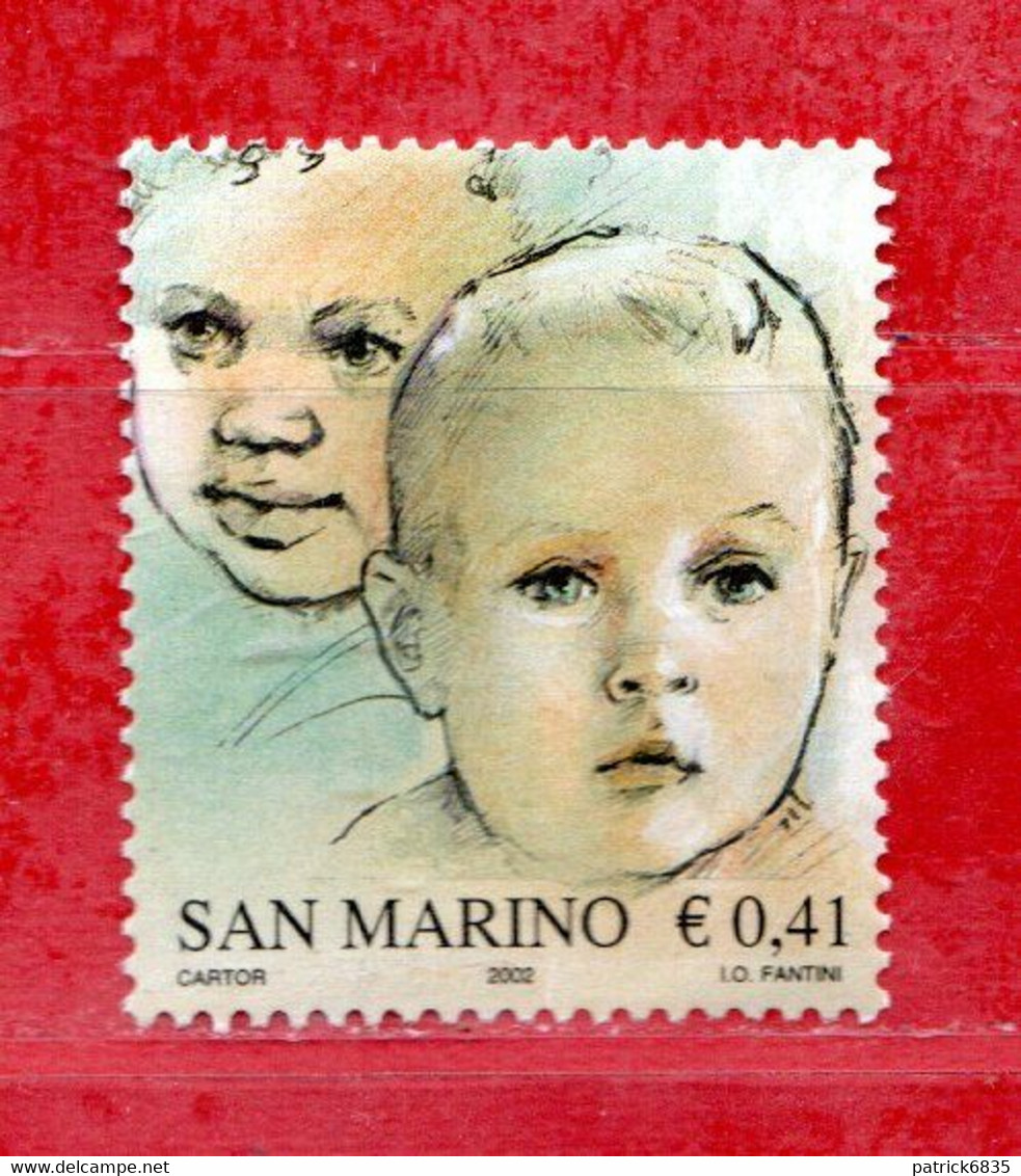 San Marino °- 2002 - NATALE  . Unif. 1904 . Usato - Usati