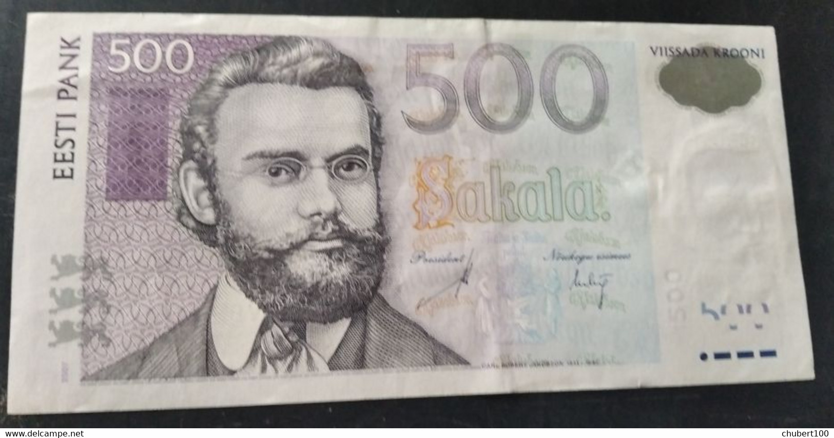 ESTONIA , P 89 , 500 Krooni, 2007 , EF , Prefix BV - Estonie