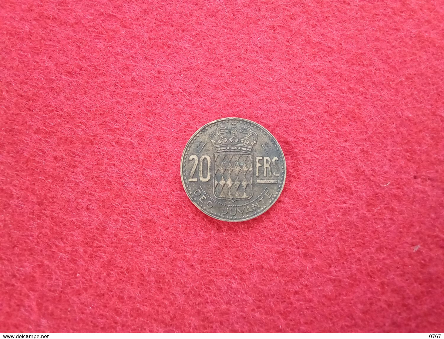 20 Francs Bronze Alu Monaco RAINIER III 1950 (bazarcollect28) - 1949-1956 Alte Francs