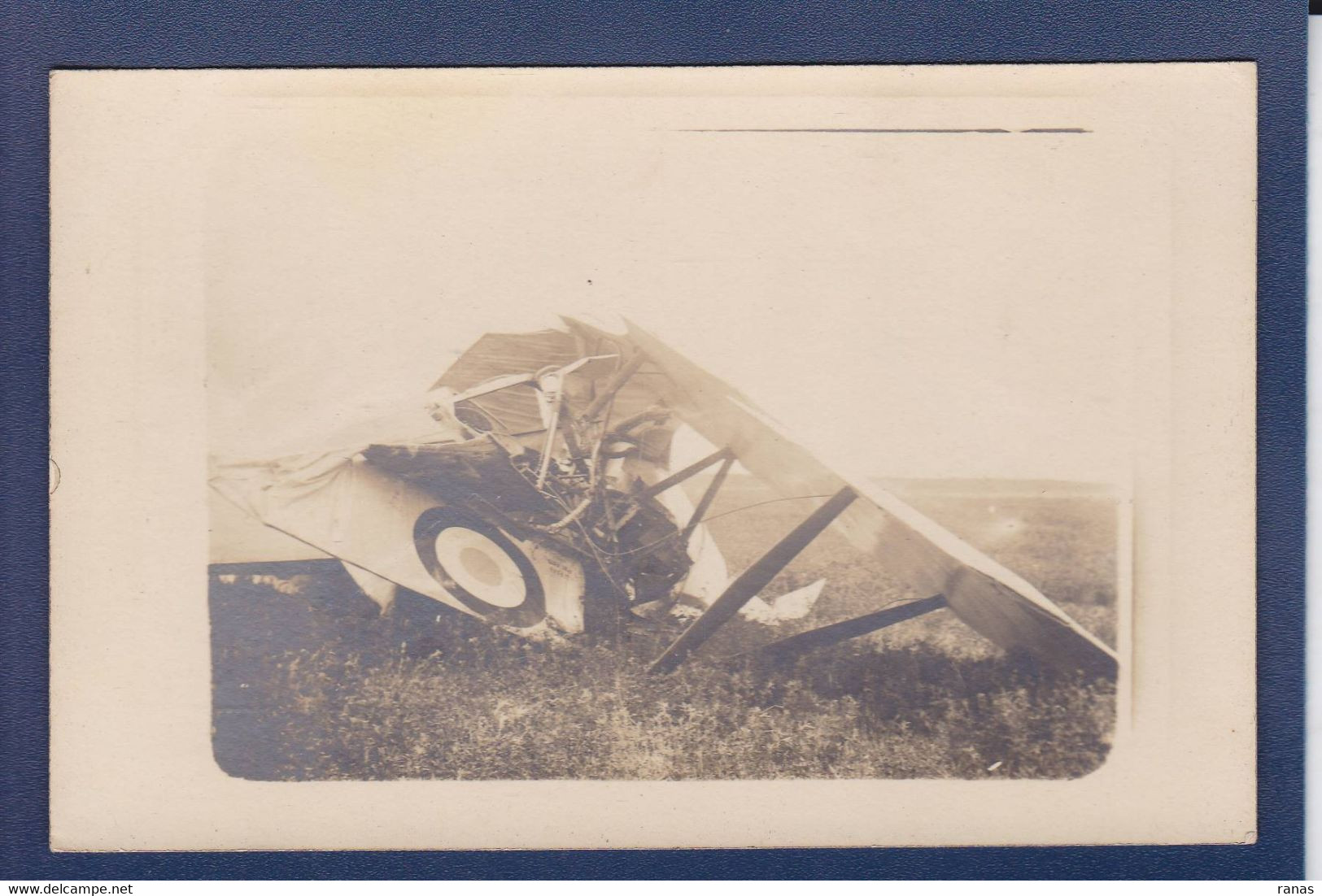 CPA Aviation Accident Carte Photo Non Circulé Militaria WWI Guerre War - Ongevalen