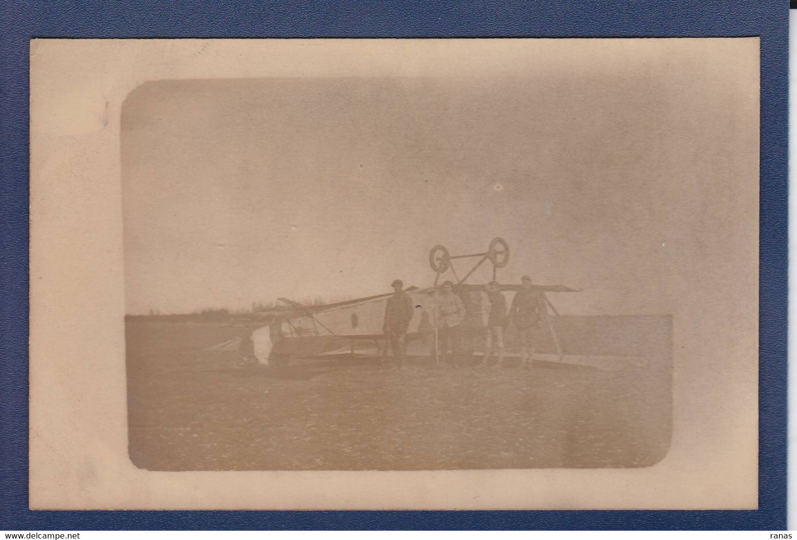 CPA Aviation Accident Carte Photo Non Circulé Militaria WWI Guerre War - Accidents