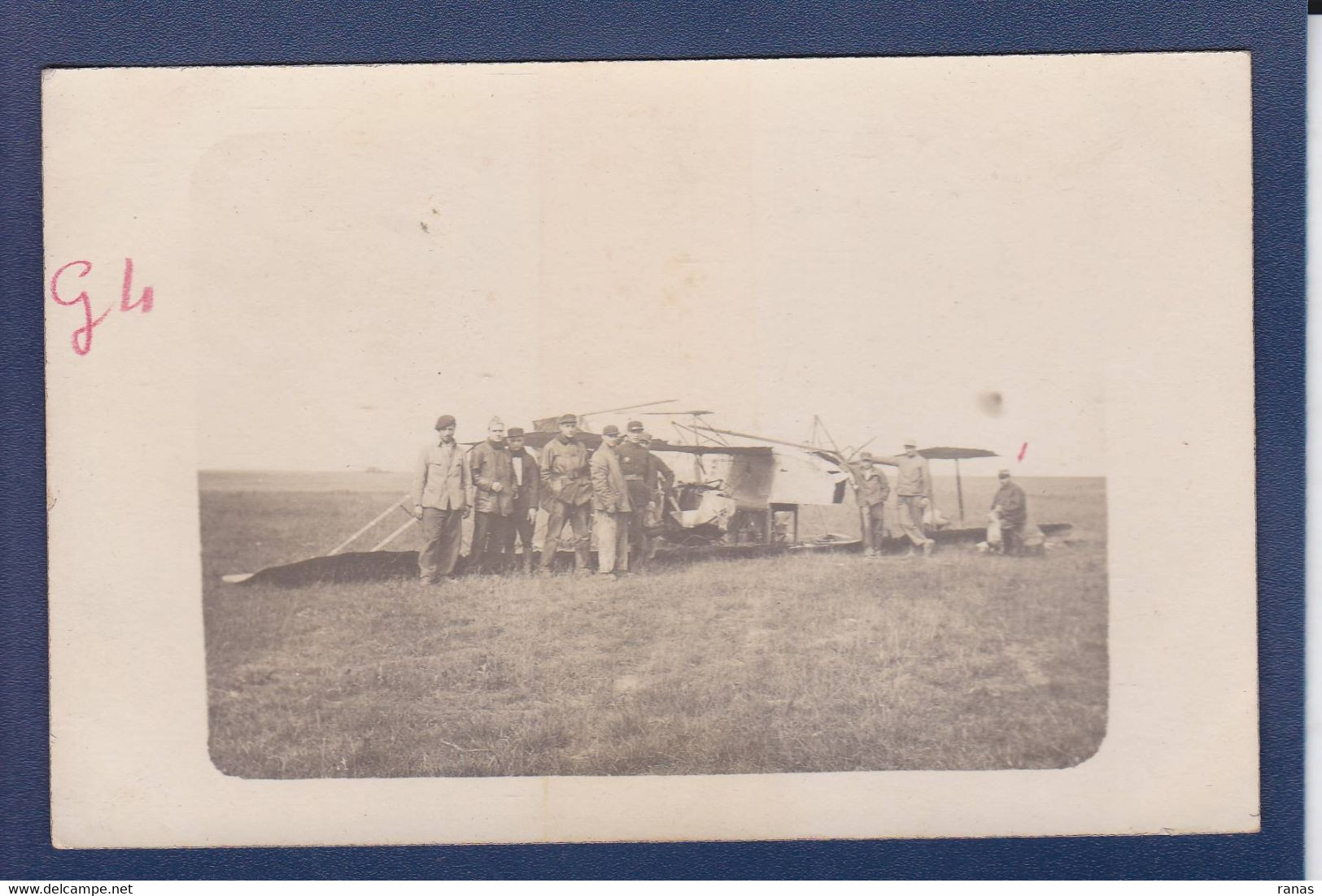 CPA Aviation Accident Carte Photo Non Circulé Militaria WWI Guerre War - Accidents
