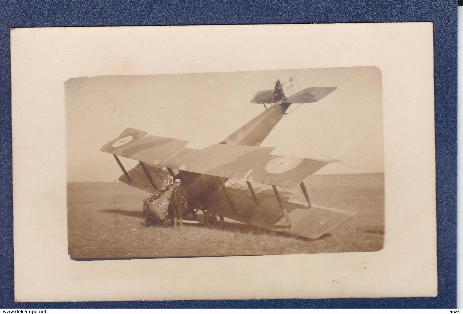 CPA Aviation Accident Carte Photo Non Circulé Militaria WWI Guerre War - Ongevalen