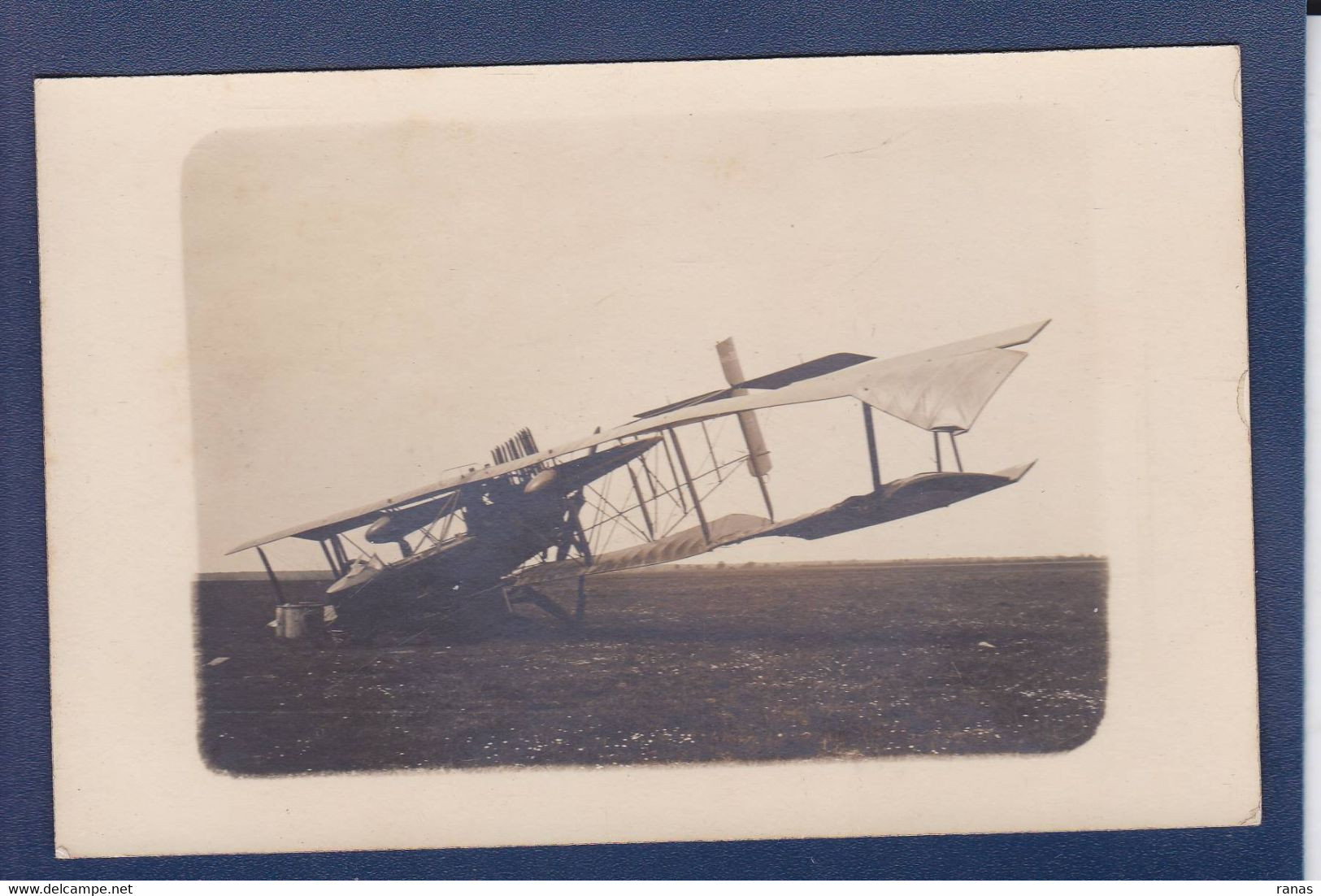 CPA Aviation Accident Carte Photo Non Circulé Militaria WWI Guerre War - Ongevalen