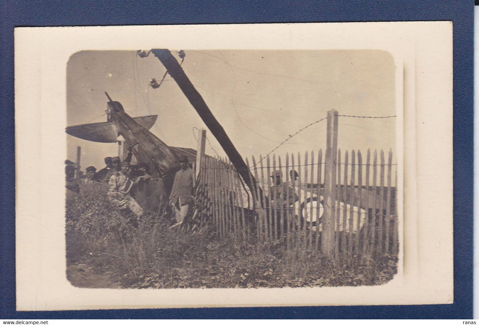 CPA Aviation Accident Carte Photo Non Circulé Militaria WWI Guerre War - Ongevalen