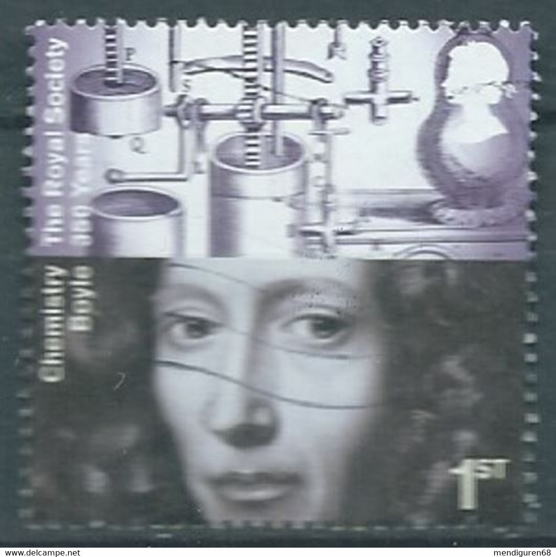 GROSSBRITANNIEN GRANDE BRETAGNE GB 2010 THE ROYAL SOCIETY: ROBERT BOYLE, CHEMISTRY 1ST SG 3026 SC 2747 MI 2888 YT 3271 - Usados