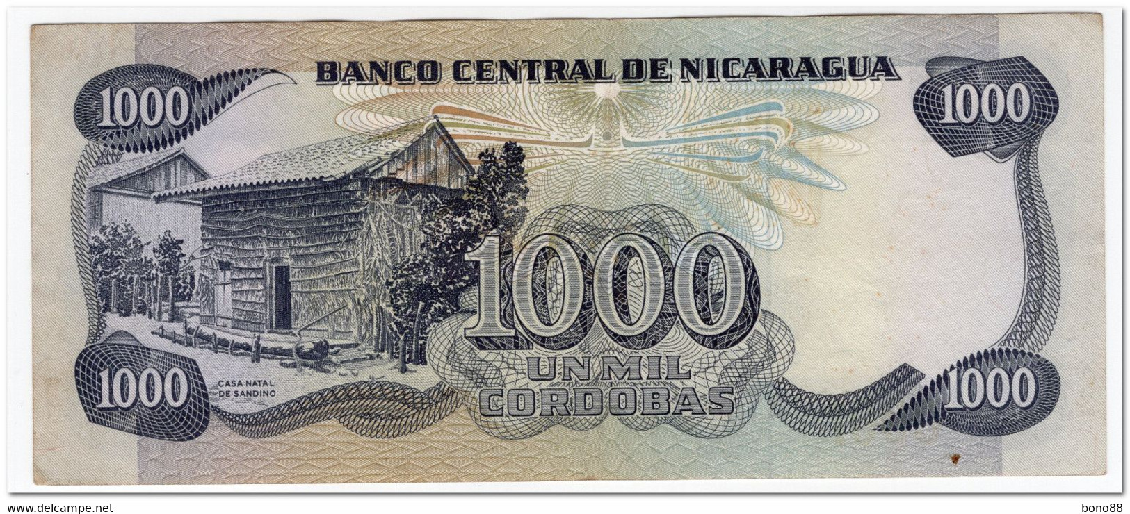 NICARAGUA,1000 CORDOBAS,1985 (1987),P.145,XF+ - Nicaragua