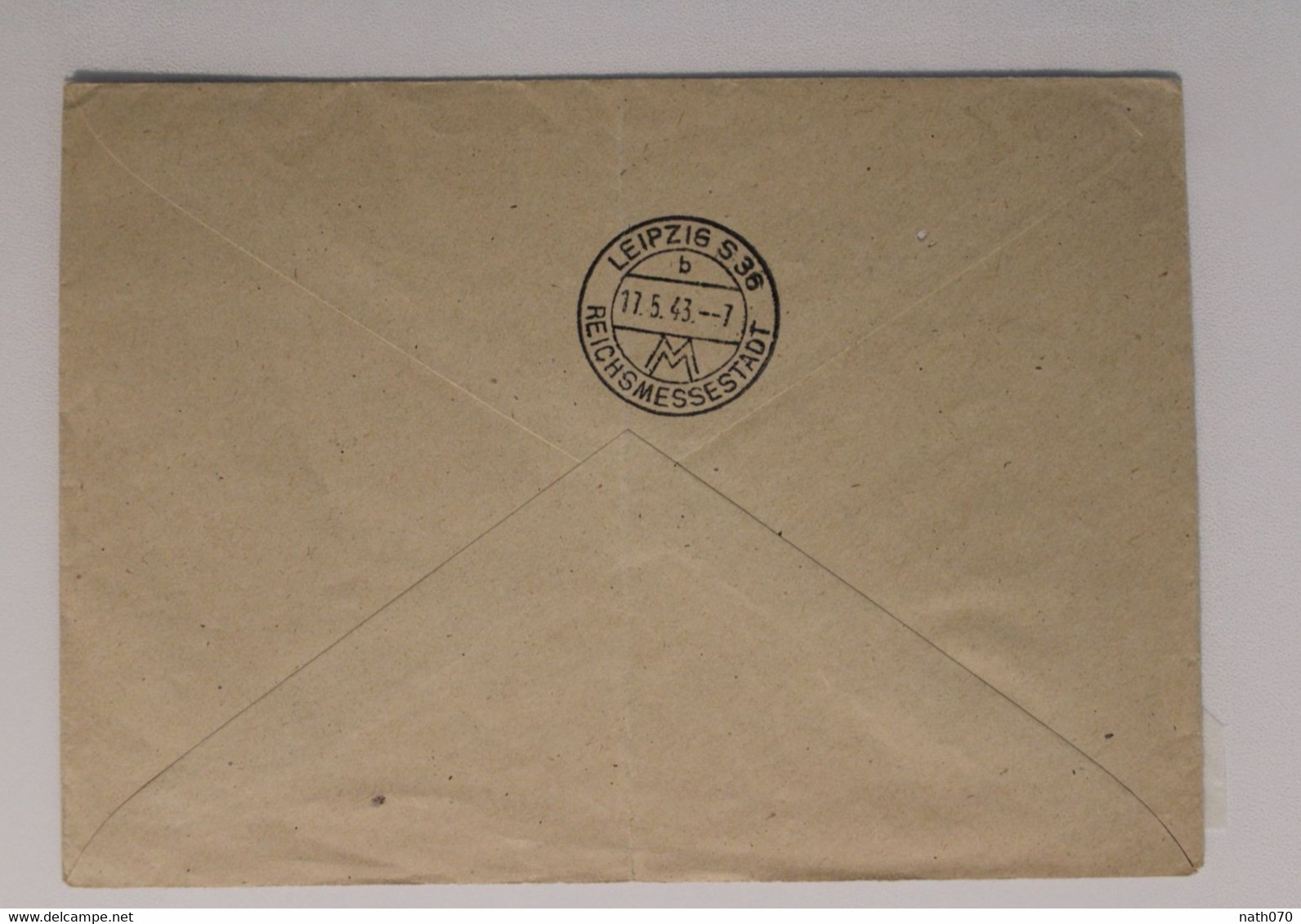 1943 Braunau Leipzig Unser Führer Bannt Den Bolschewismus Cover Dt Reich Einschreiben Registered Reichsmessestadt - Cartas & Documentos