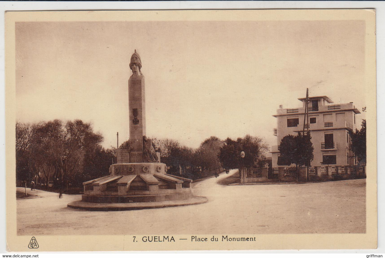 GUELMA PLACE DU MONUMENT TBE - Guelma