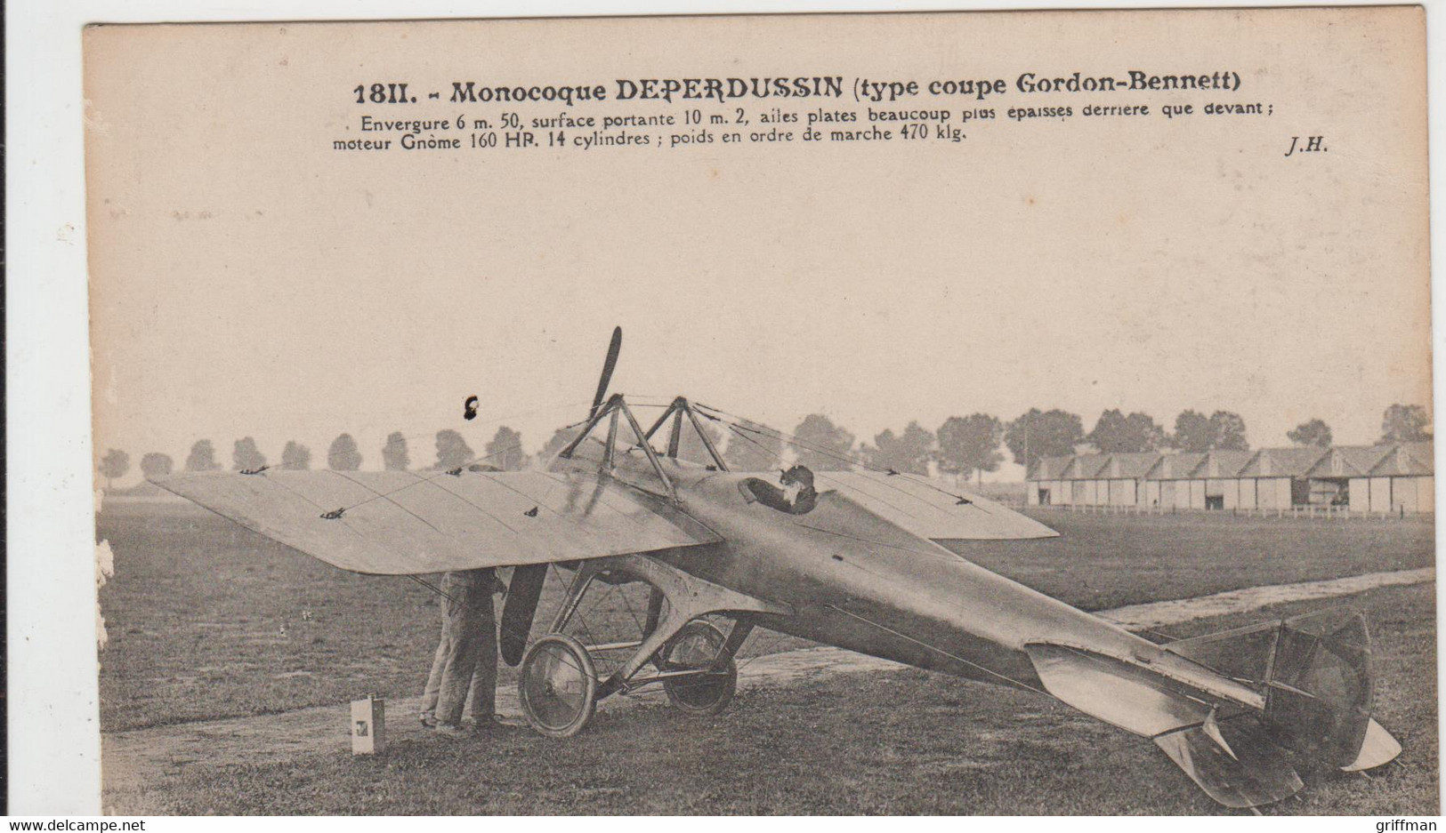 MONOCOQUE DEPERDUSSIN TYPE COUPE GORDON BENNETT TBE - 1914-1918: 1ère Guerre