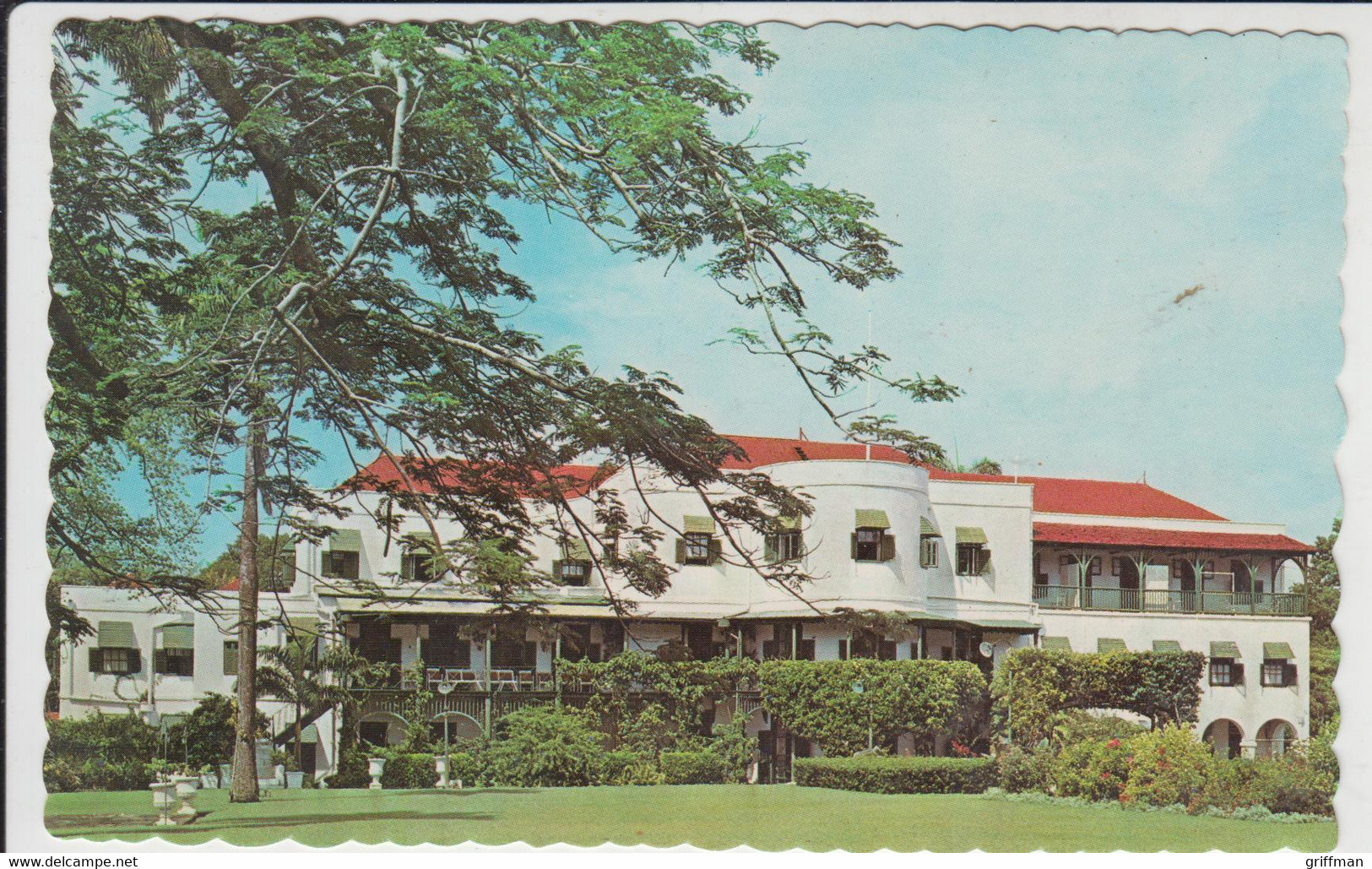 BARBADES BARBADOS WEST INDIES GOVERNMENT HOUSE FROM GARDENS SAINT MICHAEL CPSM 9X14 NEUVE - Barbados