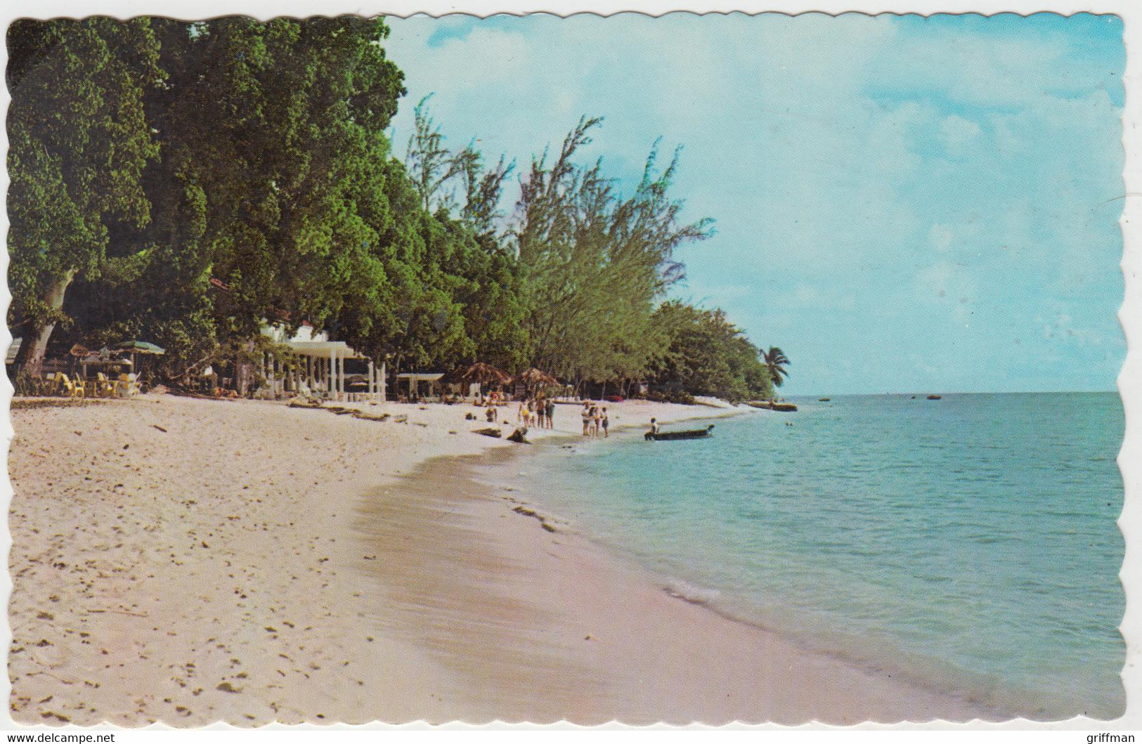 BARBADES BARBADOS WEST INDIES BEACH SCENE PARADISE BEACH CLUB SAINT JAMES CPSM 9X14 NEUVE - Barbados