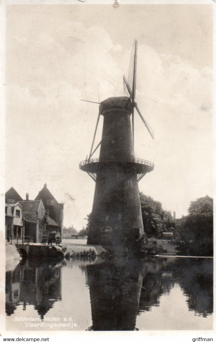 SCHIEDAM MOLEN A.D. VLAARDINGSCHEDIJK 1935 - Schiedam