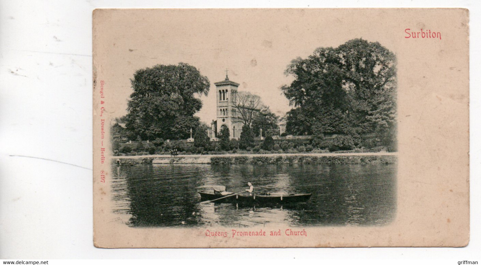 SURBITON QUEENS PROMENADE AND CHURCH PRECURSEUR - London Suburbs