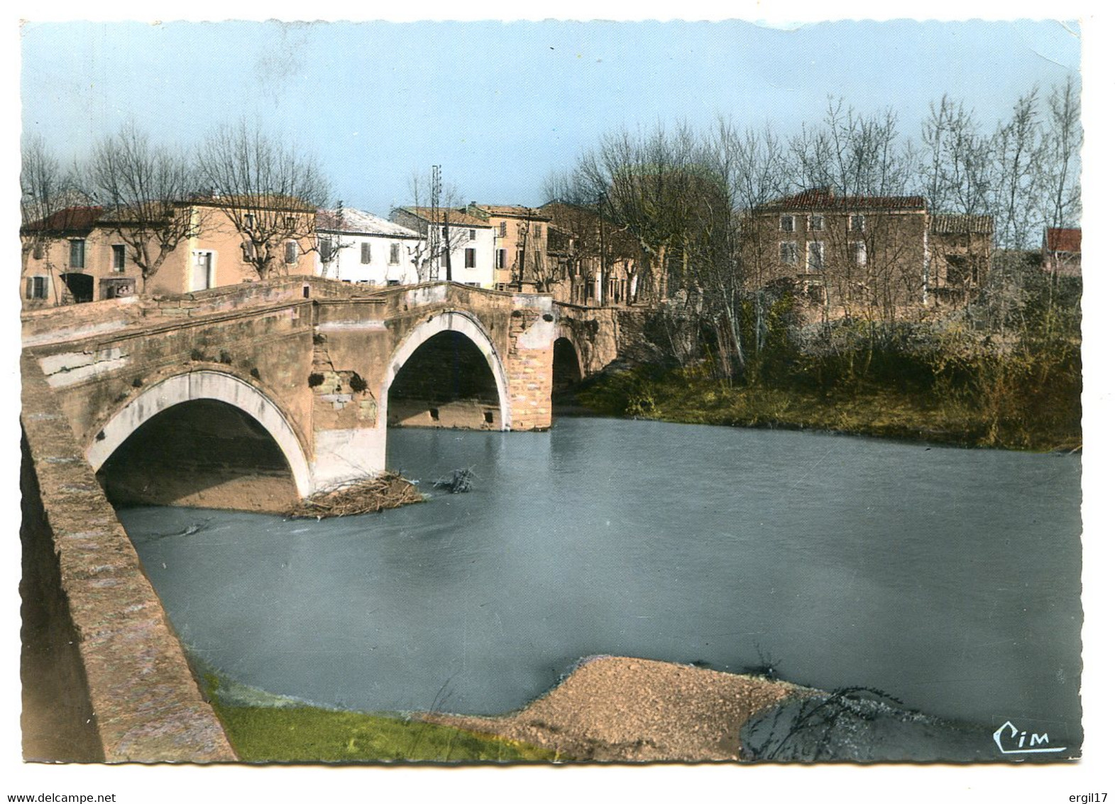 84370 BÉDARRIDES - Le Pont Sur L'Ouvèze - CPSM 10,5x15 Photographie Véritable - Bedarrides