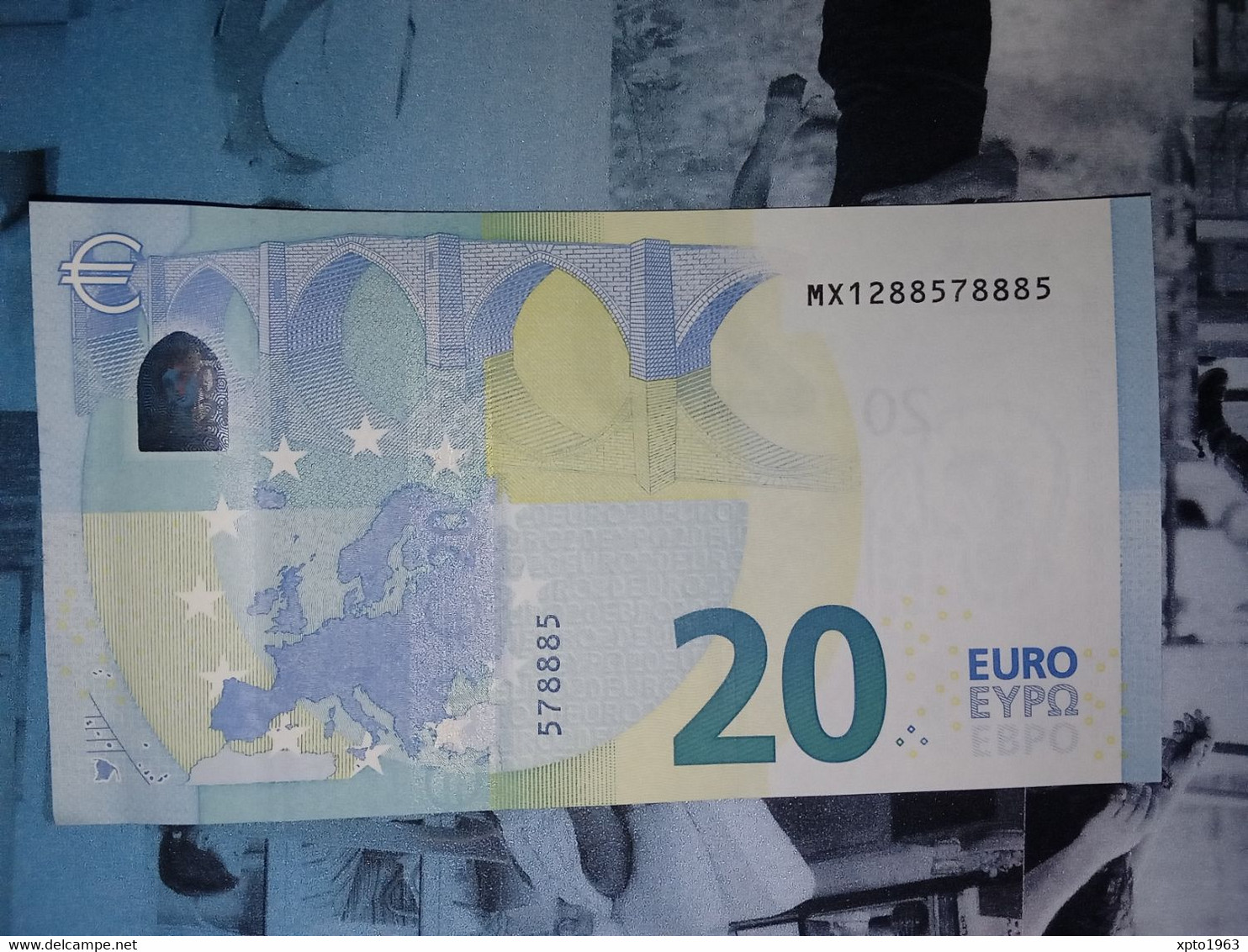 MC-serie UNC Printer M001 Draghi Sign N2 PORTUGAL 20 Euro 2015 