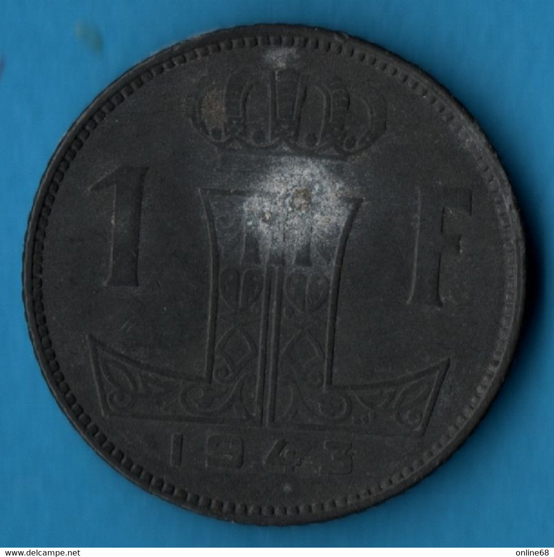 BELGIQUE 1 FRANC 1943 KM# 127 Léopold III - 1 Frank