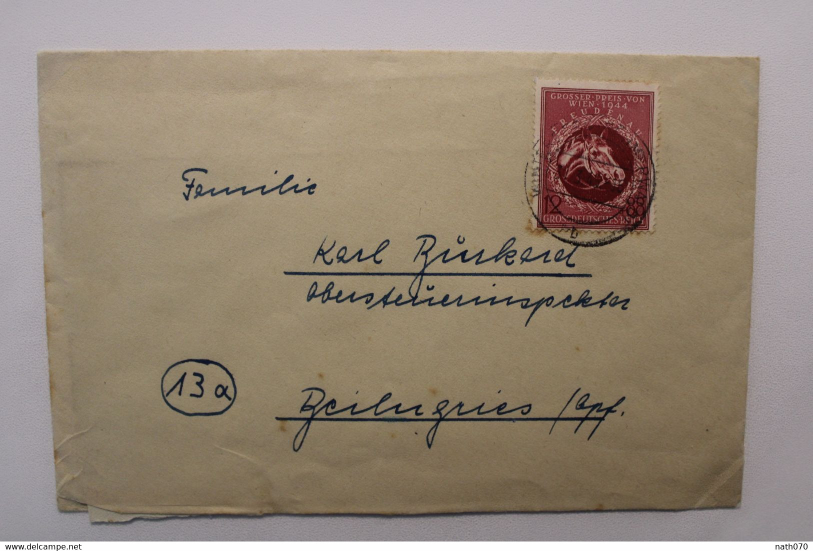 1944 Cover Dt Reich Wk2 Freudenau Wien Avec Courrier à L'intérieur - Cartas & Documentos