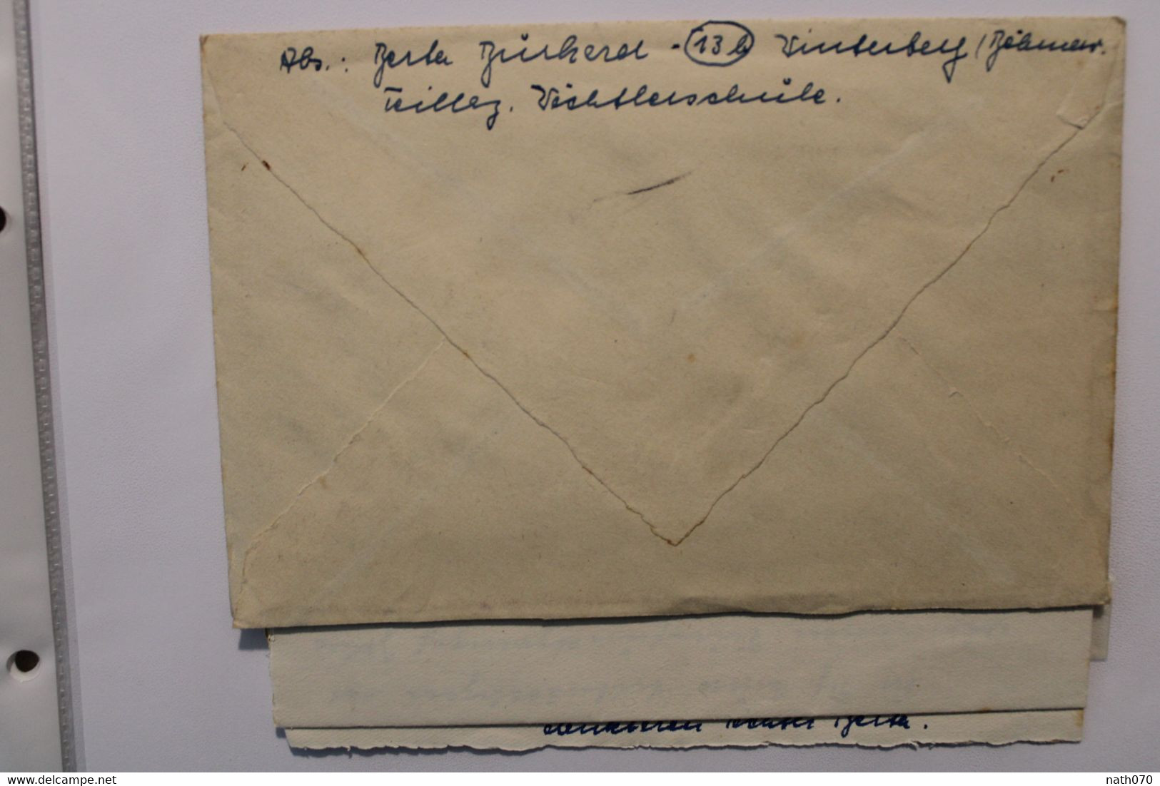 1944 Cover Dt Reich Wk2 Freudenau Wien Avec Courrier à L'intérieur - Lettres & Documents