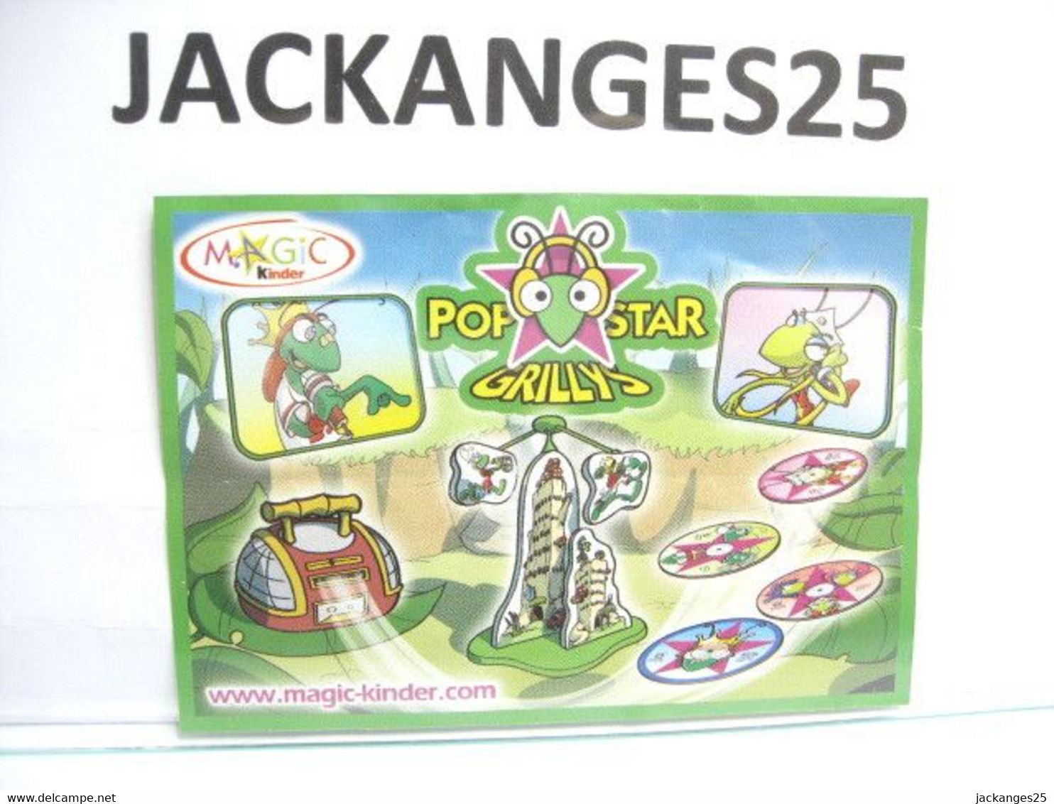 KINDER MPG 2S 61 . 1  POP STAR GRILLYS  ANIMAUX NATOONS TIERE 2006  + BPZ A - Familien