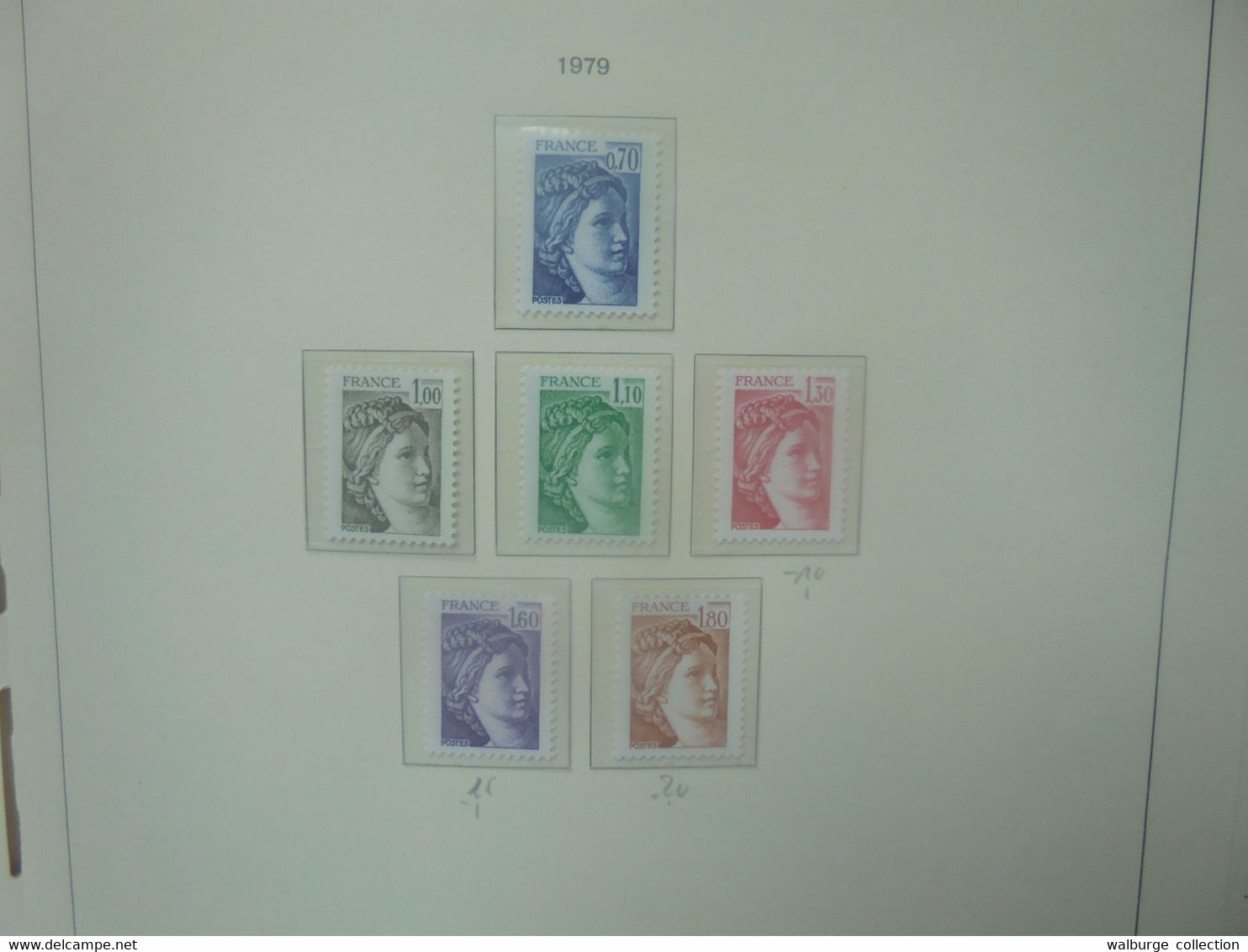 FRANCE 1968-1980 TRES BELLE COLLECTION NEUVE** (3600) 2 KILOS 750