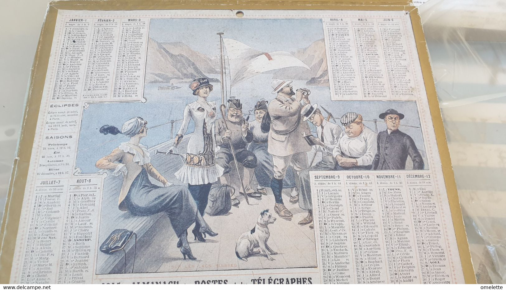 CALENDRIER 1915  /CROISIERE - Kleinformat : 1901-20