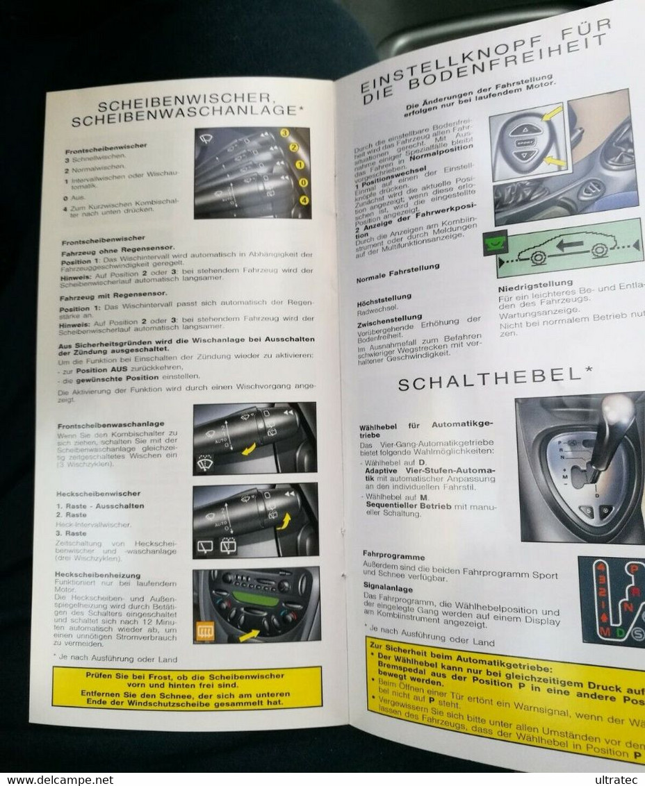 Citroen C5 Kurzanleitung Original Baureihe I - Manuels De Réparation