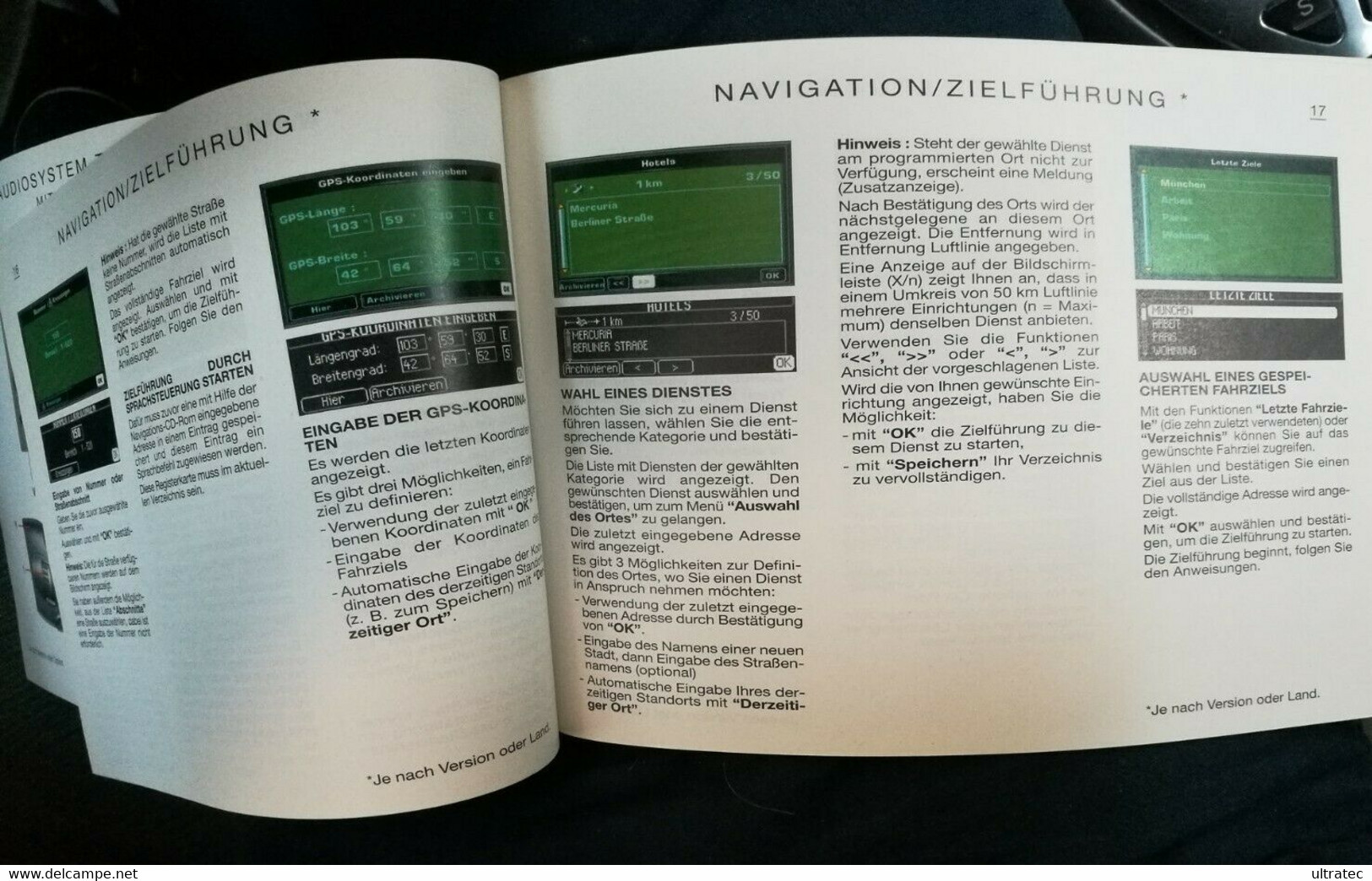 Citroen C5 Navigation Bordcomputer Autoradio Anleitung 64 S. Original Baureihe I - Manuali Di Riparazione