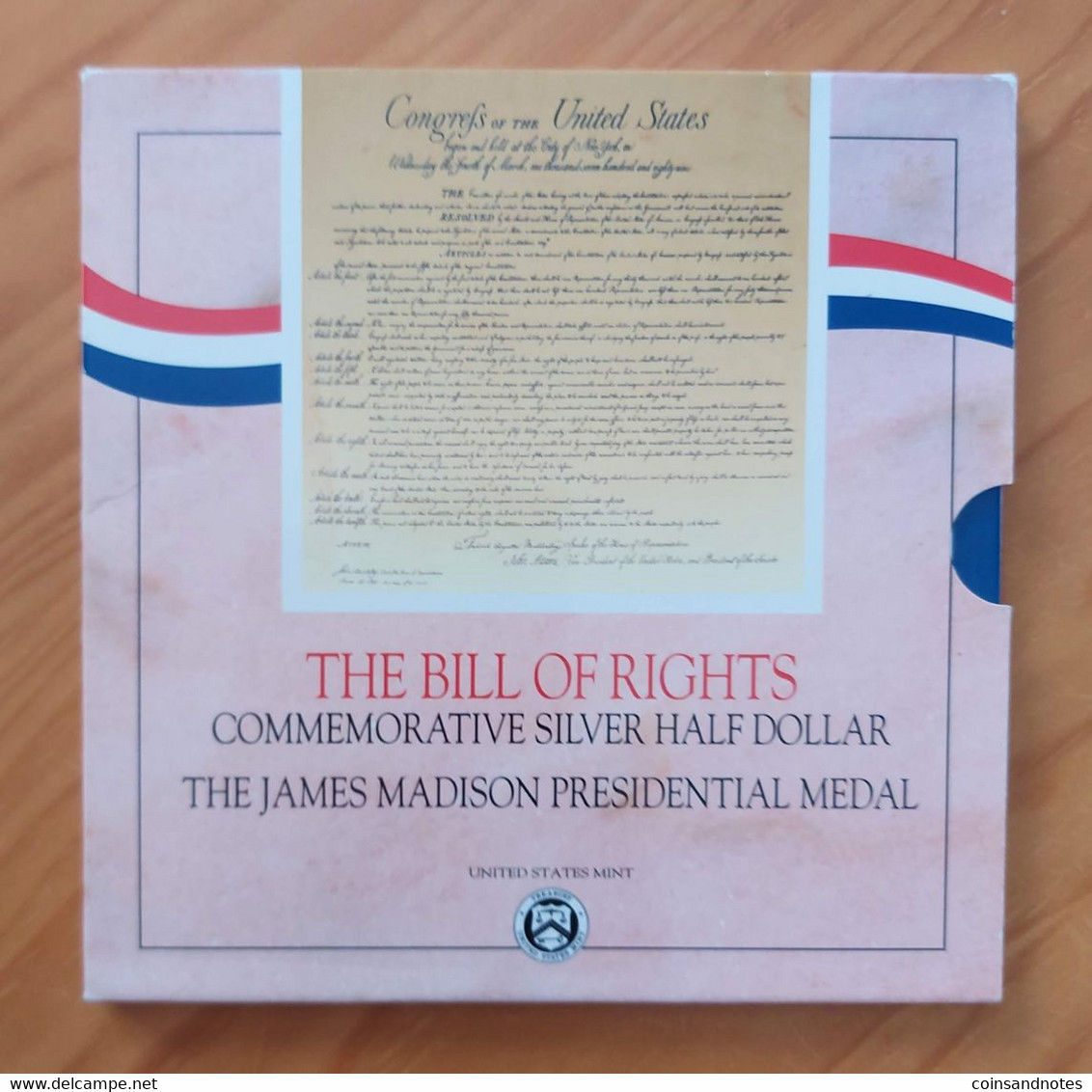 USA 1993 - The Bill Of Rights Comm. Silver Half Dollar/James Madison Medal - Mint Sets