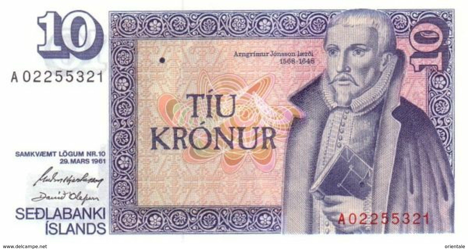 ICELAND P. 48a 10 K 1985 UNC (s. 42) - Iceland