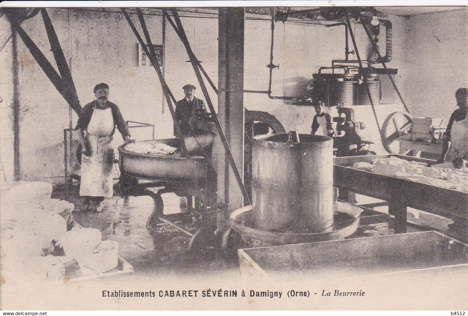 61 DAMIGNY La Beurrerie , Etablissements Cabaret Séverin , Ouvrier Fabriquant Le Beurre 1929 - Damigny