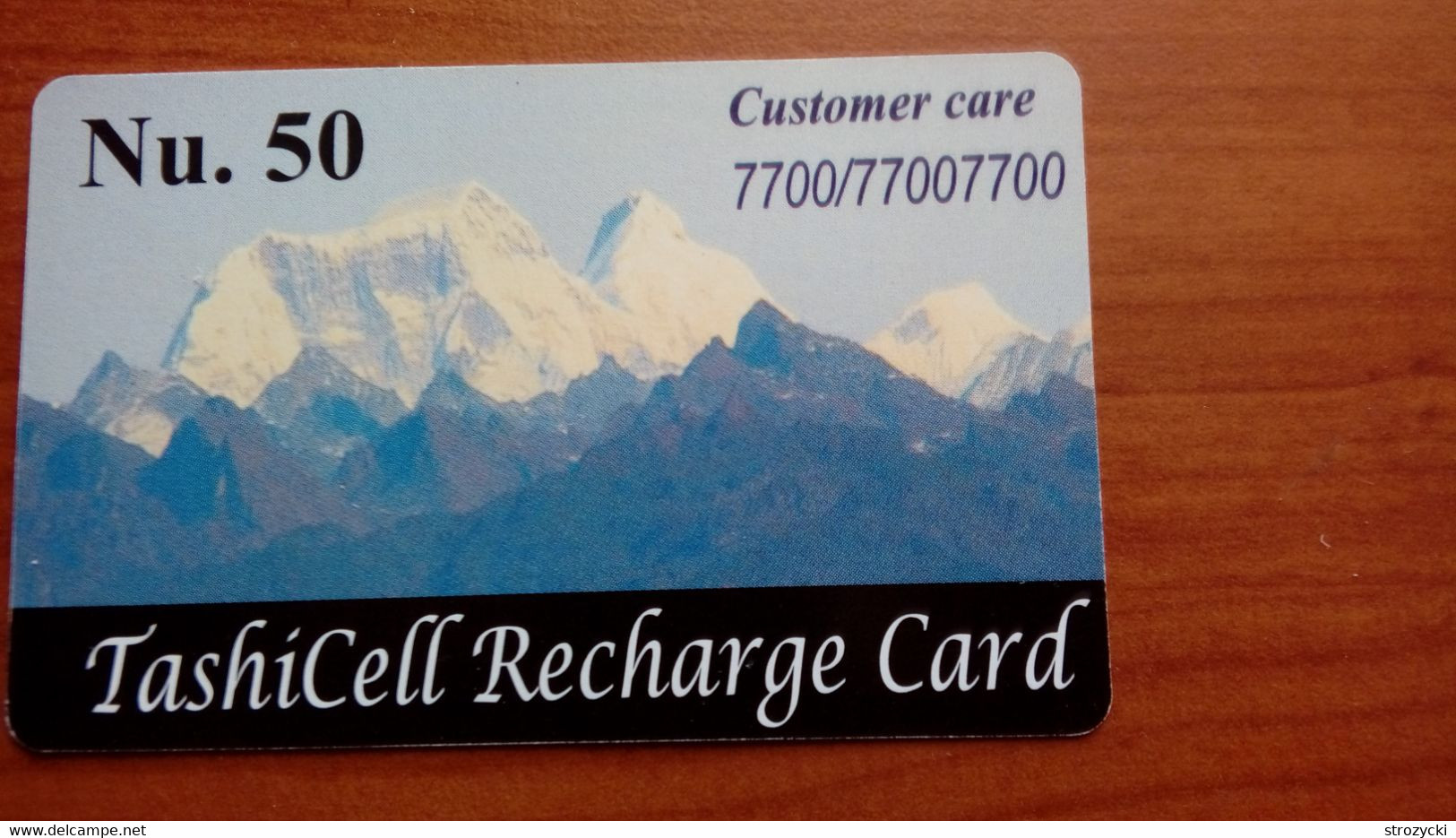 Bhutan - TashiCell Recharge Card - Mountain - Bután