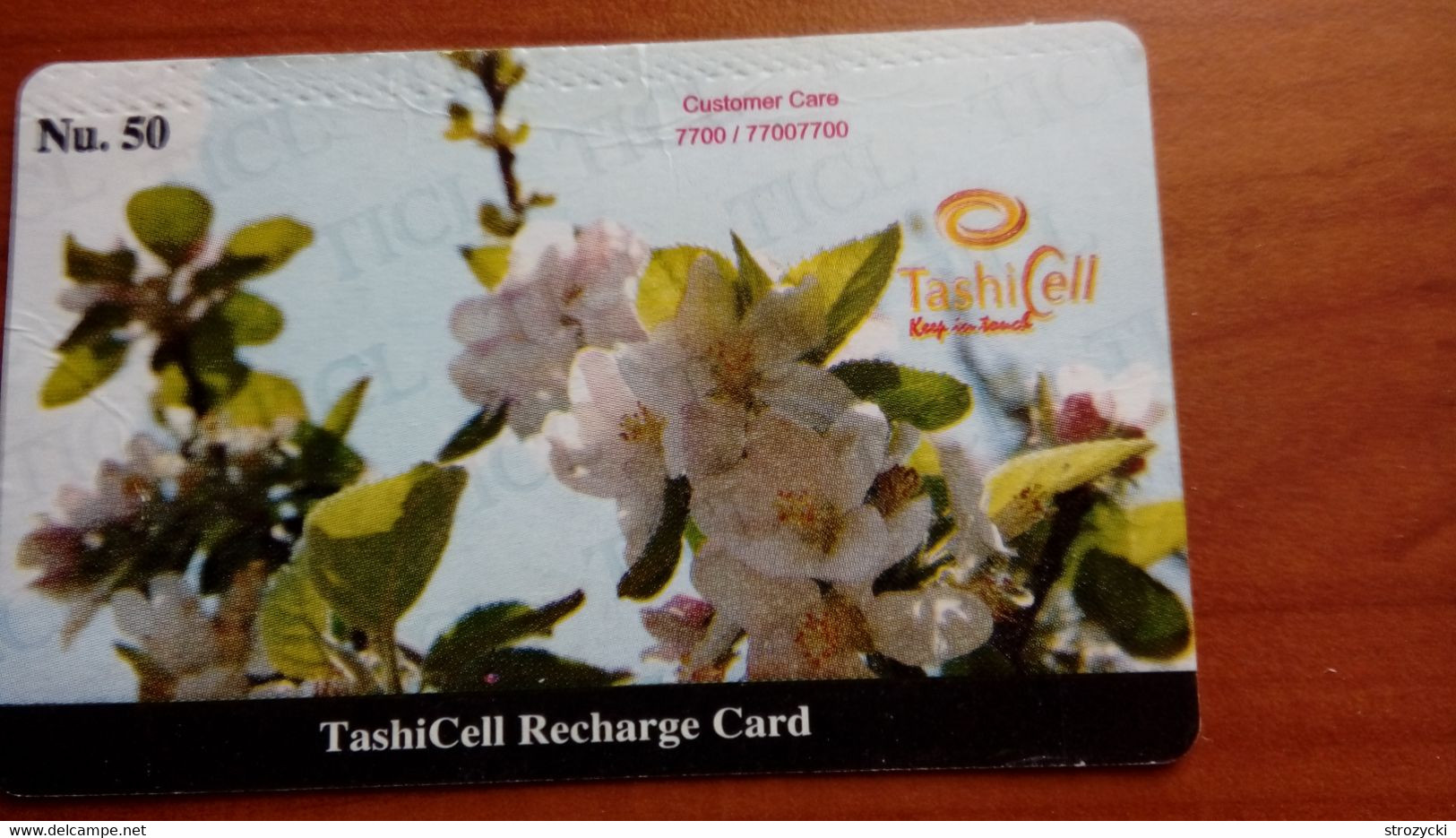 Bhutan - TashiCell Recharge Card - Flowers - Bhutan