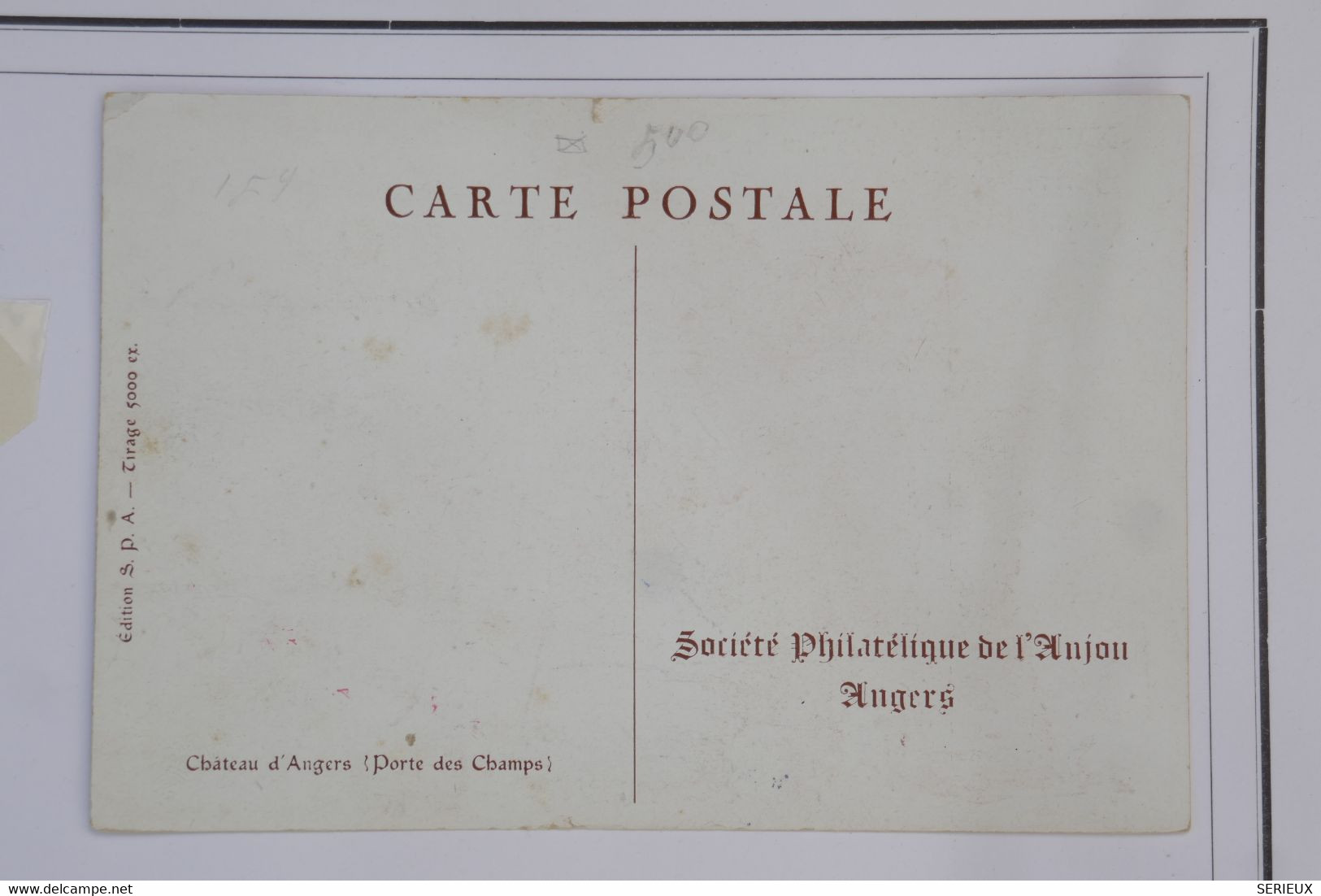 AZ5  FRANCE   BELLE CARTE AVIATION 1946  EXPO ANGERS +VIGNETTE . PAS SI COURANT + AFFRANCHISSEMENT PLAISANT - 1927-1959 Lettres & Documents