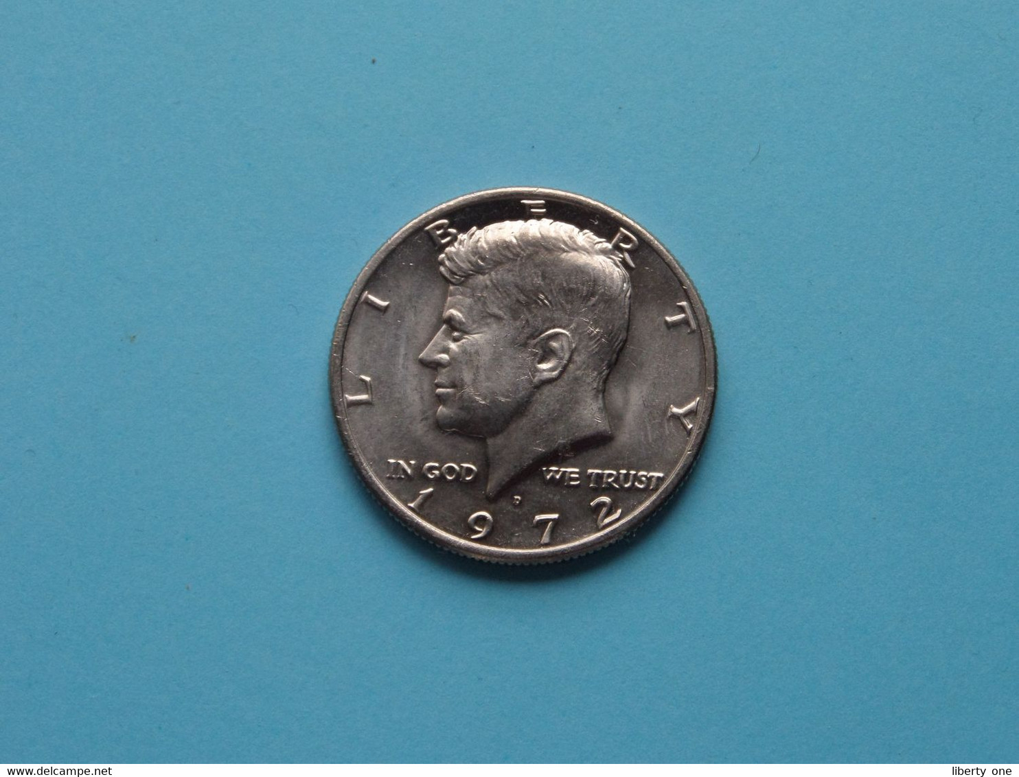 1/2 Half $ - 1972 (D) XF ( For Detail See Scans ) > ( Uncleaned Coin ) ! - 1964-…: Kennedy