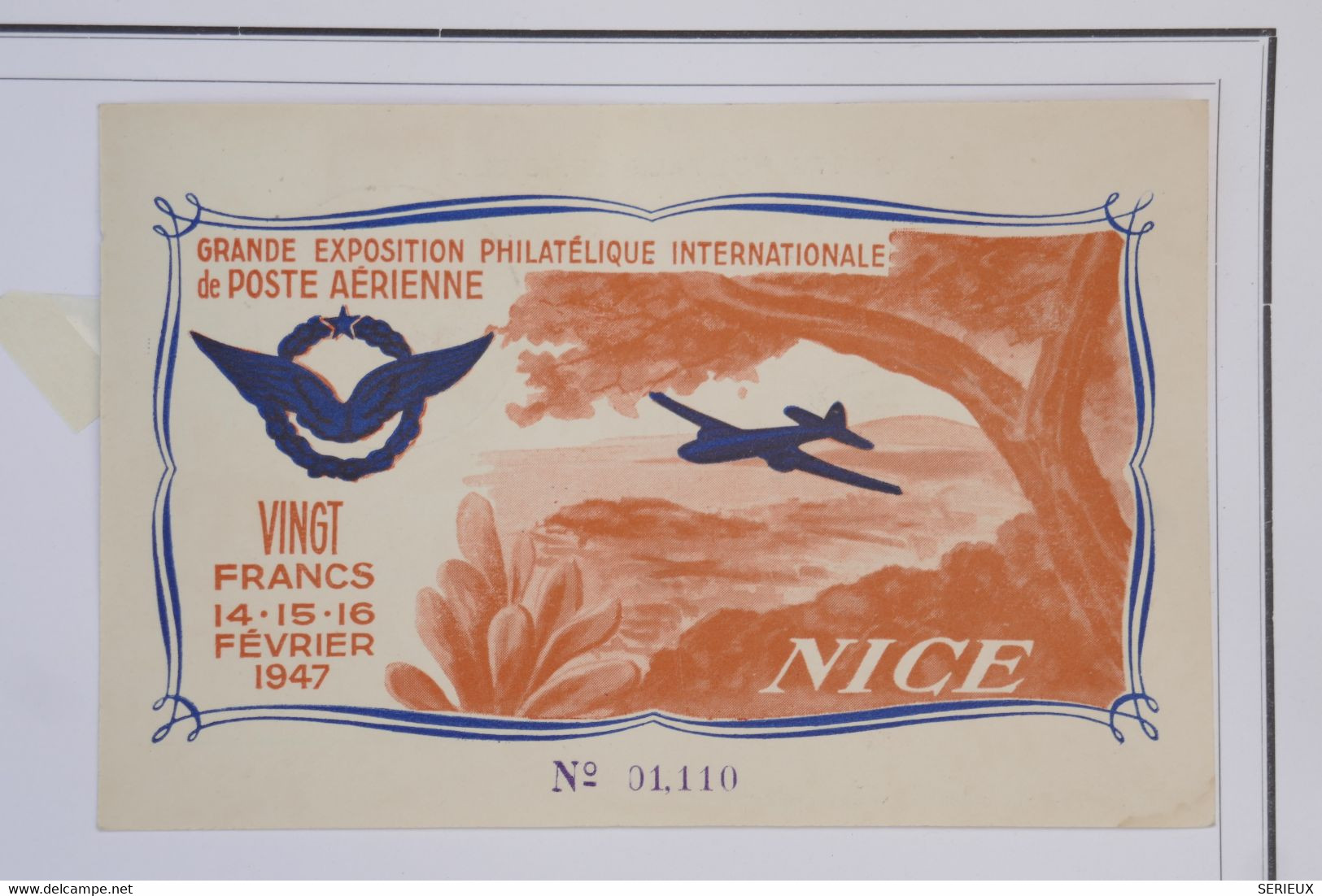 AZ5  FRANCE   BELLE CARTE AVIATION 1947  SEMAINE DE L AIR NICE.A MONTE CARLO MONACO  + AFFRANCHISSEMENT PLAISANT - 1927-1959 Lettres & Documents