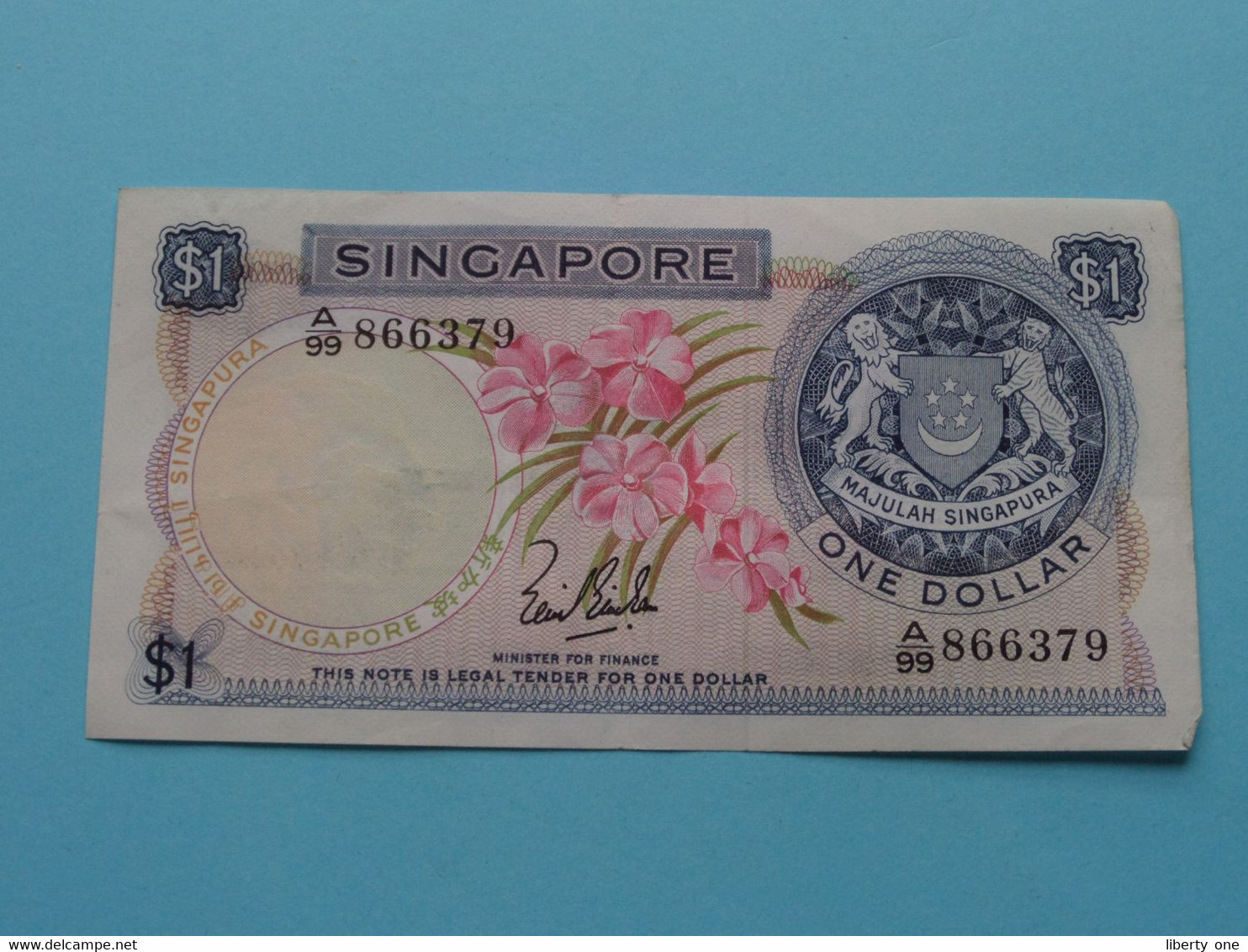 1 $ ( A/99 866379 ) Singapore ( Voir / See > Scans ) Circulated ! - Singapour
