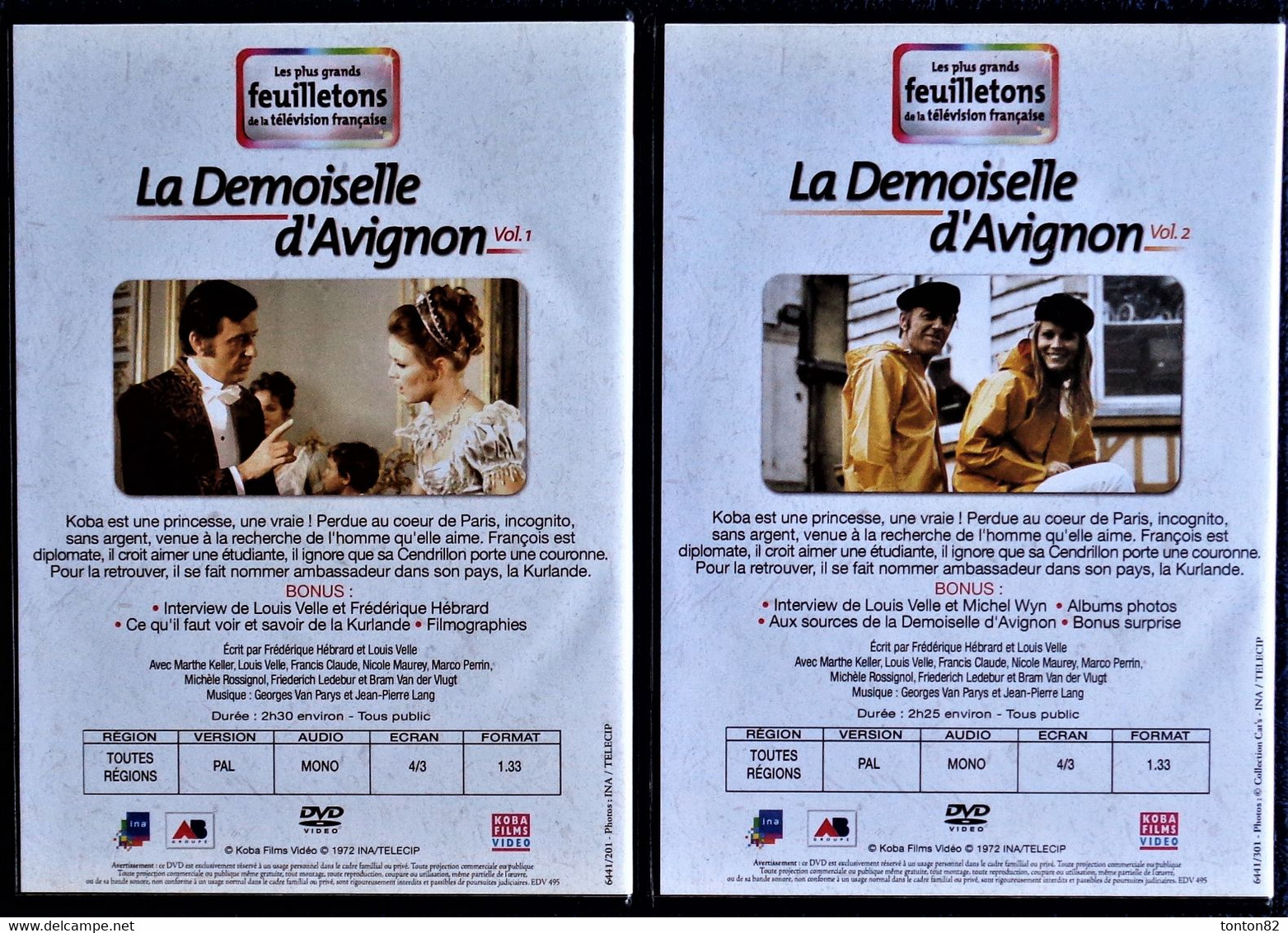 La Demoiselle D'Avignon - Vol. 1 & 2 - Louis Velle - Marthe Keller . - TV Shows & Series