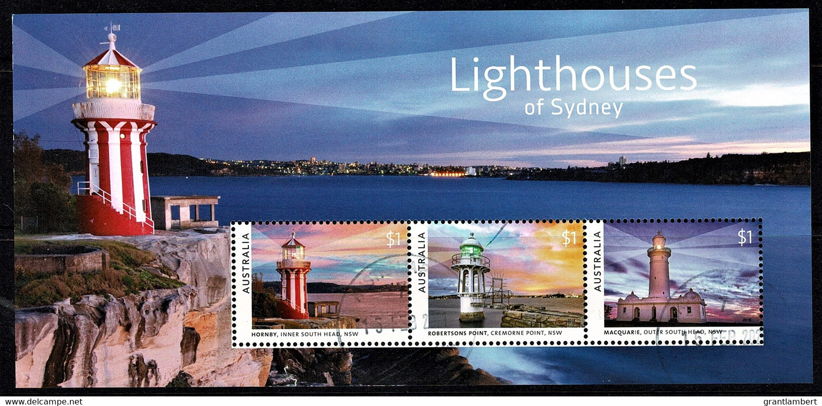 Australia 2018 Lighthouses Of Sydney Minisheet CTO - Used Stamps