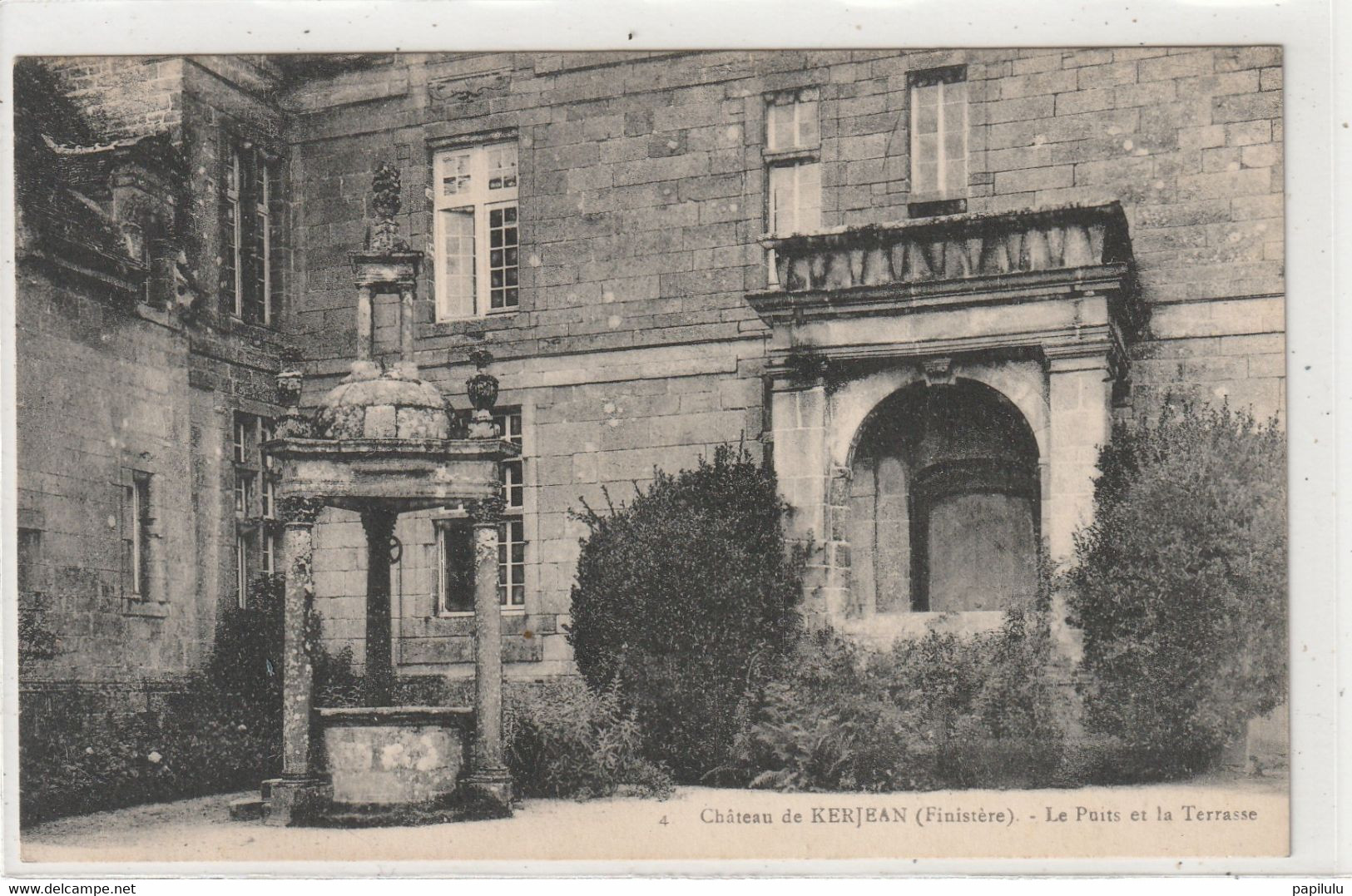 DEPT 29 : édit. N L Morlaix N° 54 : Château De Kerjean Le Puits Et La Terrasse - Saint-Vougay