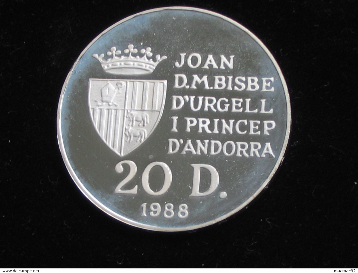 Albertville 1992- JOAN D.M.BISBE D'URGELL I PRINCEP D'ANDORRA 1988    ***** EN ACHAT IMMEDIAT ***** - Firma's